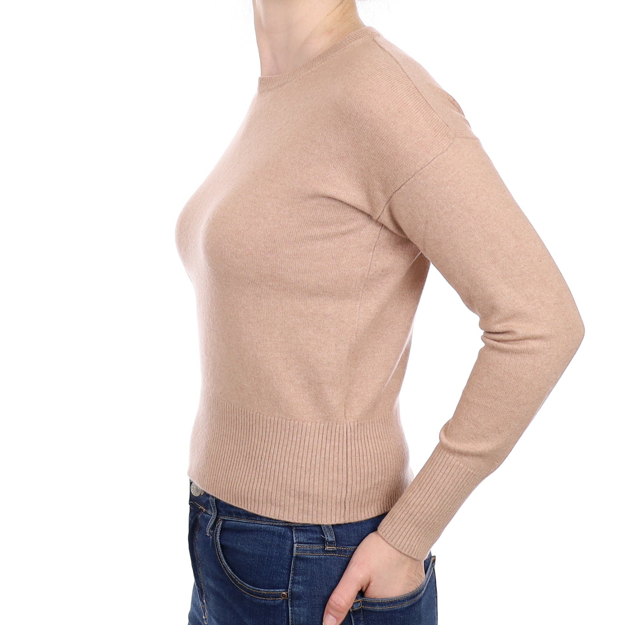 Nude Cashmere Crew Neck Jumper Small