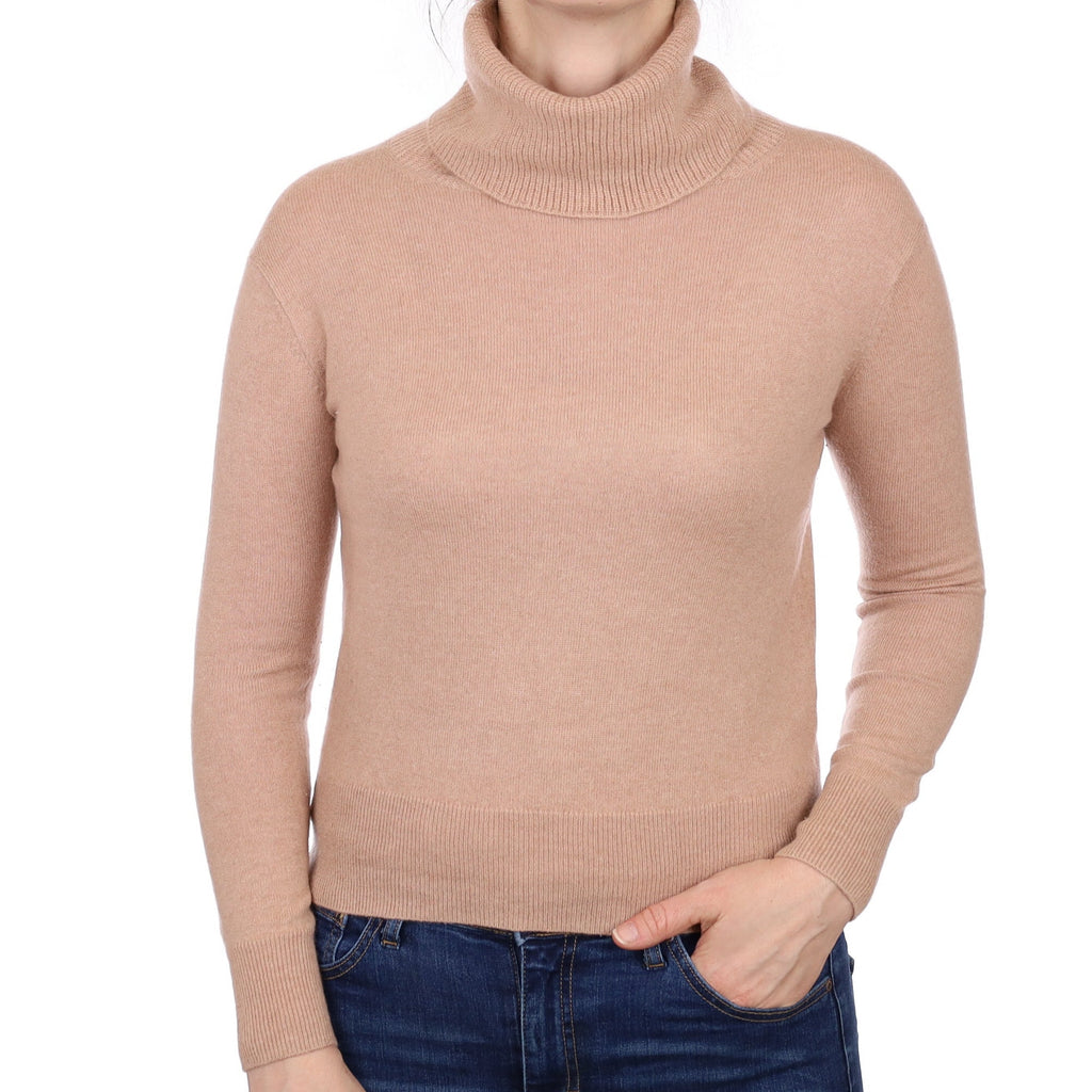 Nude Cashmere Polo Neck Jumper Small