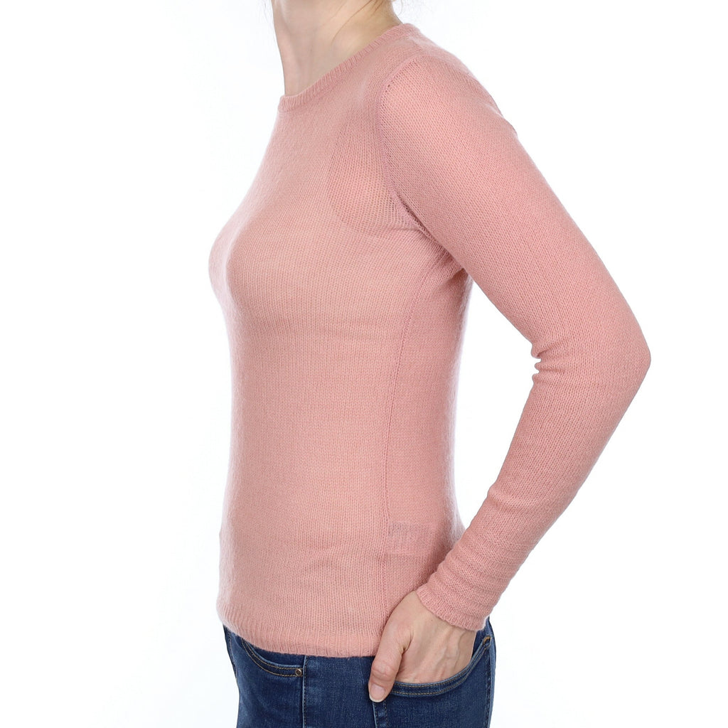 Faded Heather Cashmere Crew Neck Jumper Small