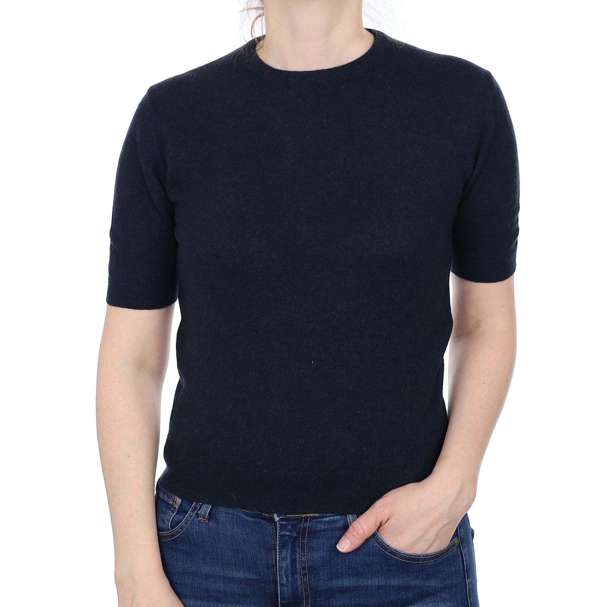 Old Navy Cashmere Short Sleeved Crew  Neck Jumper Small
