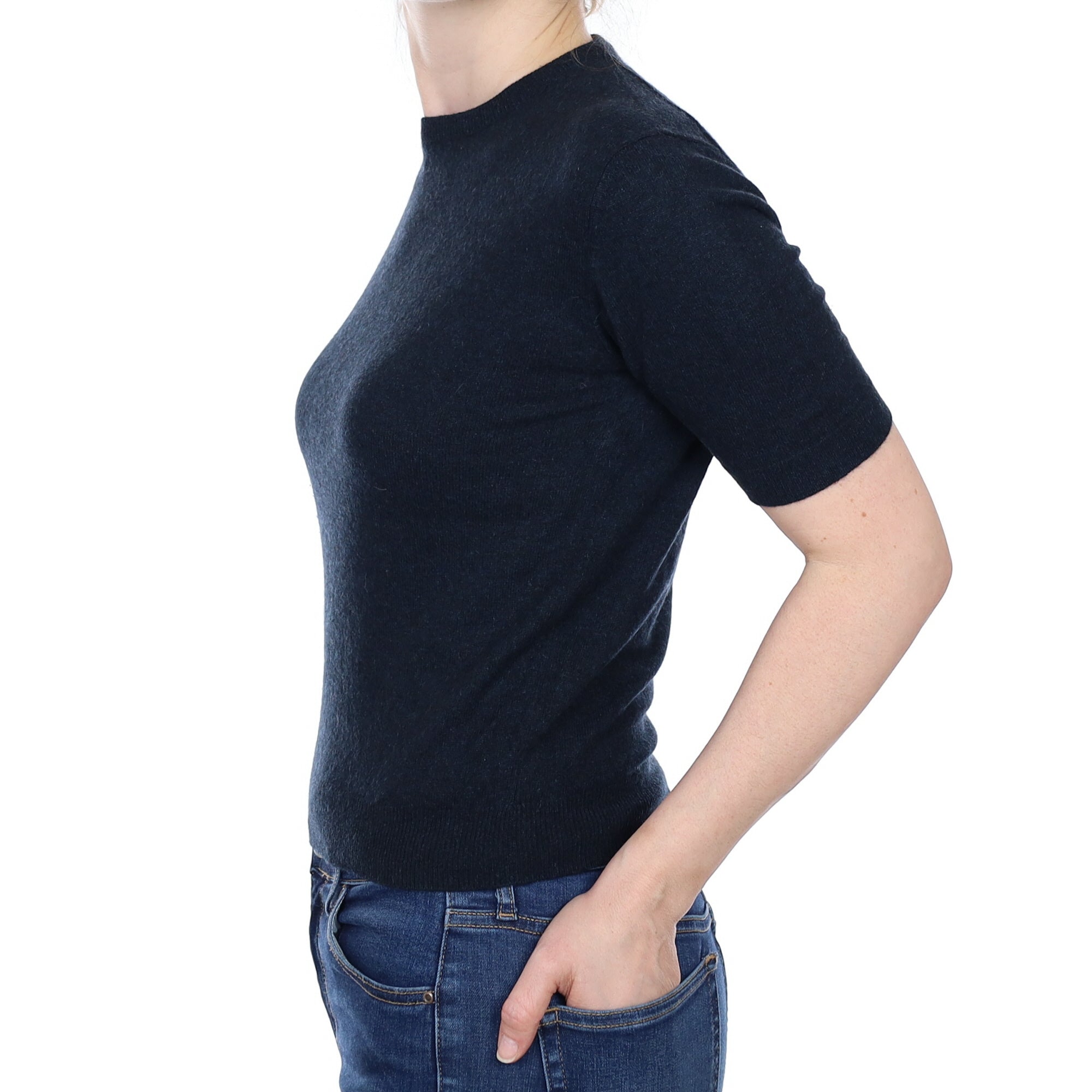 Old Navy Cashmere Short Sleeved Crew  Neck Jumper Small