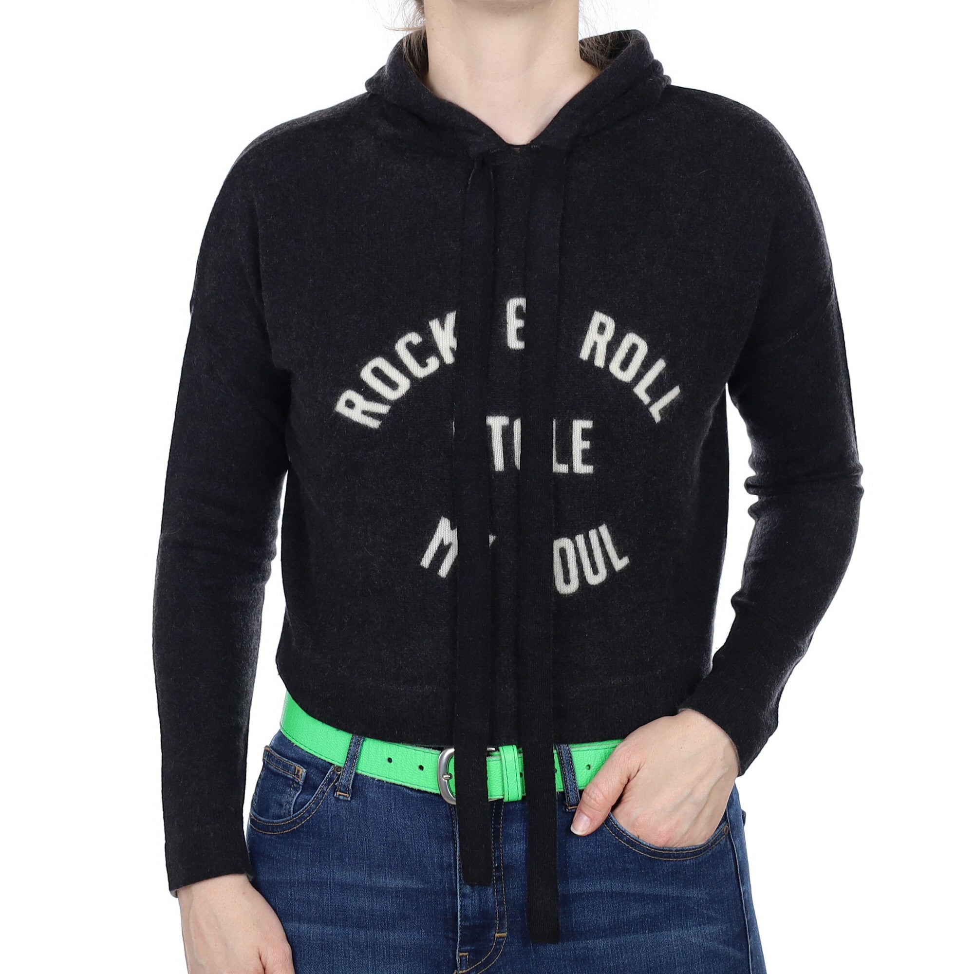 Graphite Grey Cashmere Hoodie Small
