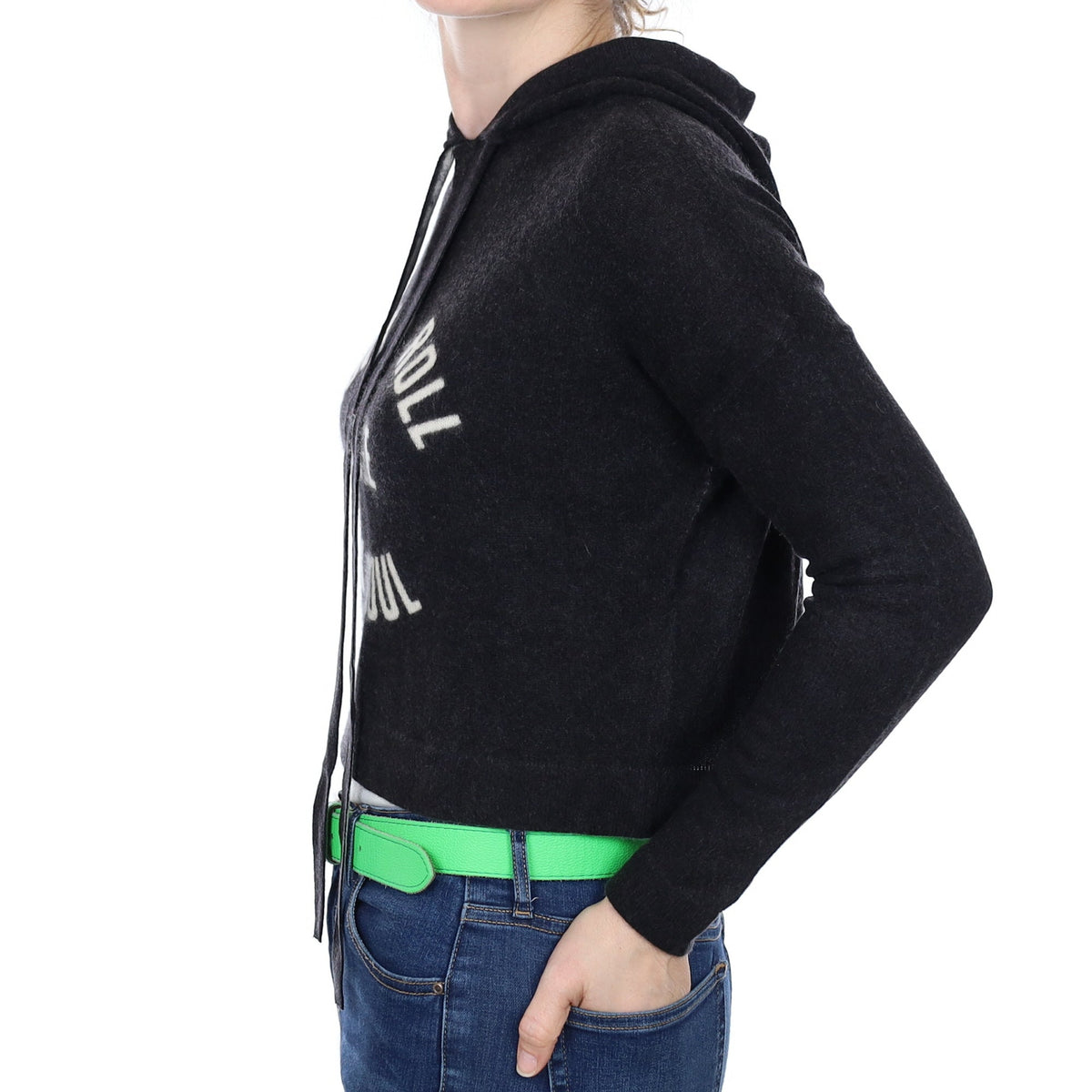 Graphite Grey Cashmere Hoodie Small