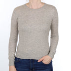 Smoke Grey Cashmere Crew Neck Jumper Small