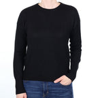 Black Cashmere Crew Neck Jumper Small
