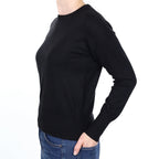 Black Cashmere Crew Neck Jumper Small