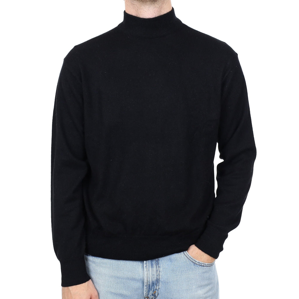 Men's Burberry Black Cashmere Turtle Neck Jumper Large
