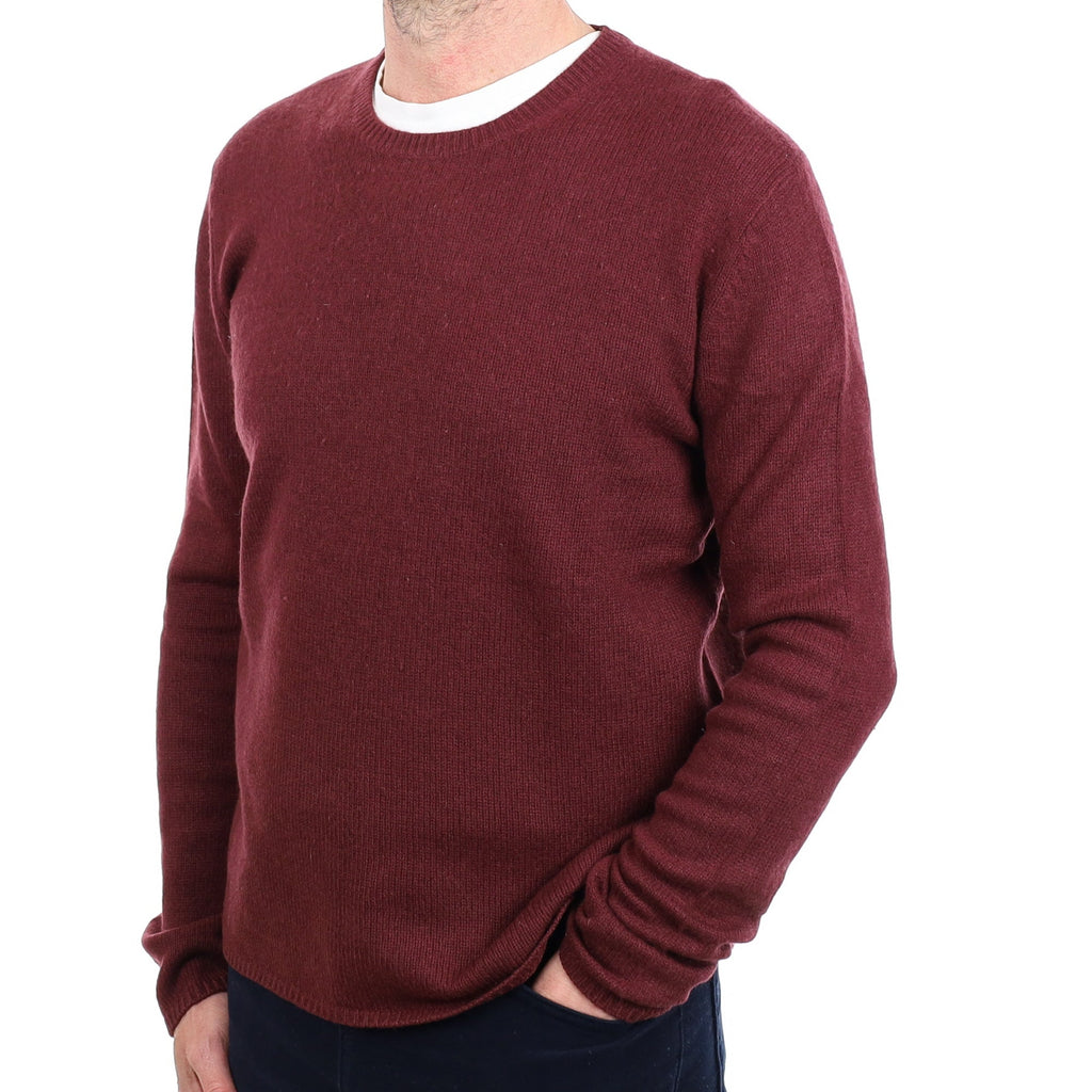 Men's Cos Mulberry Purple Cashmere Crew Neck Jumper Small