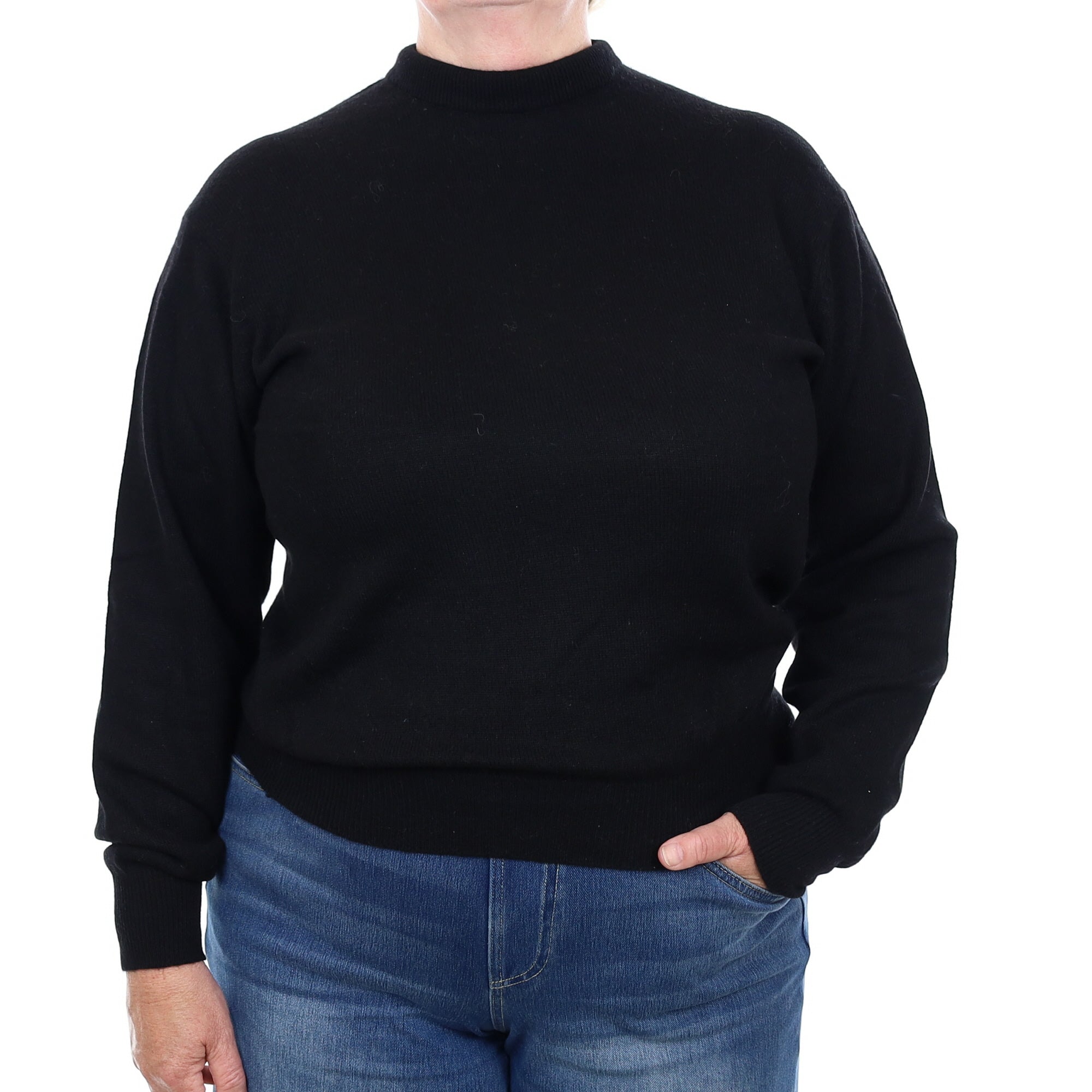 Black Cashmere Turtle Neck Jumper Extra Large
