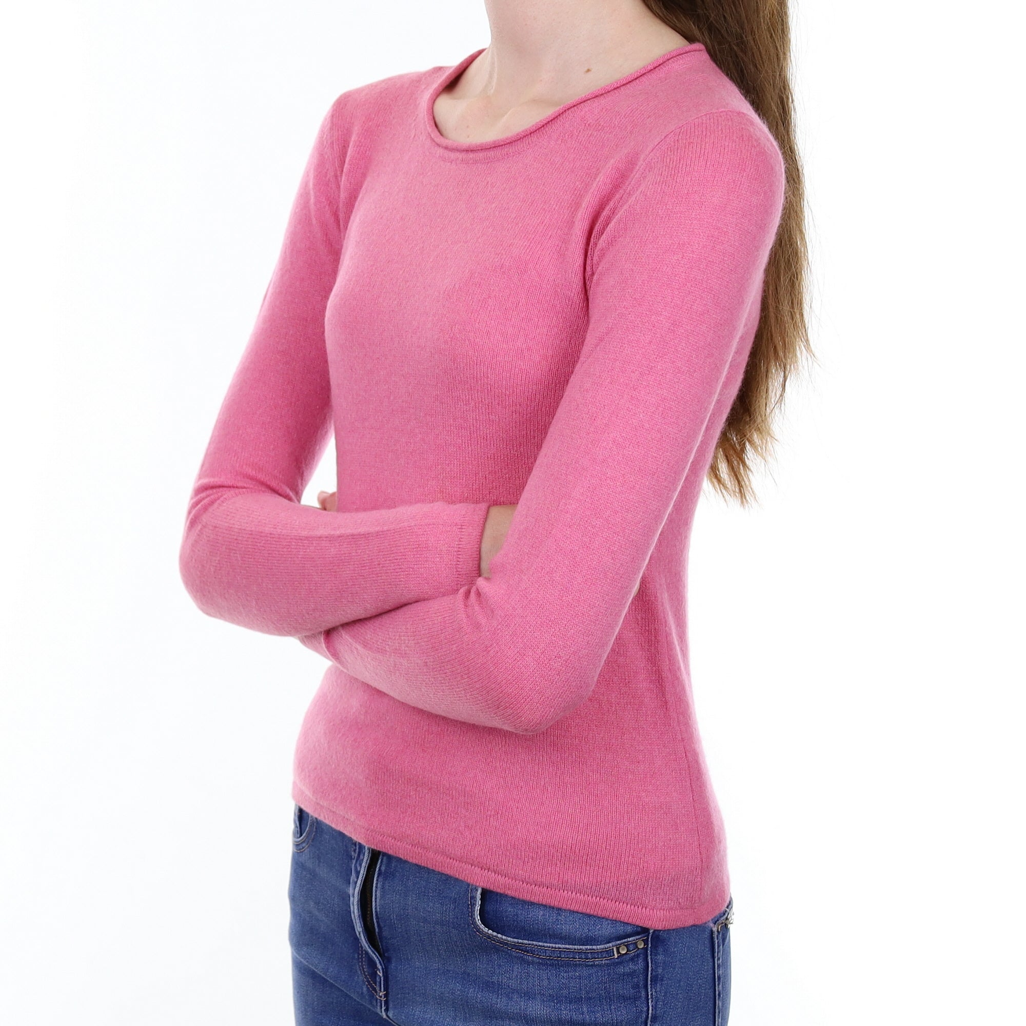 Sweat Pea Cashmere Crew Neck Jumper Extra Small
