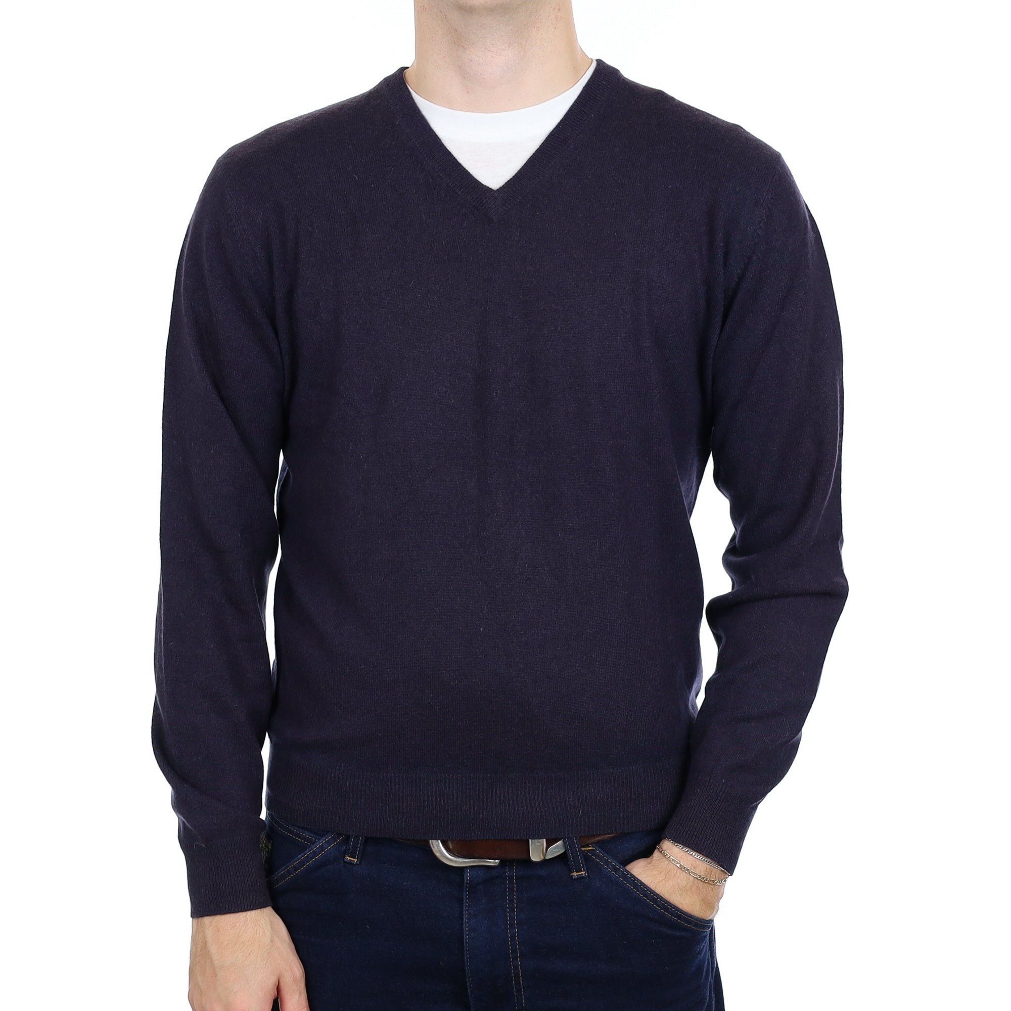 Men's Old Navy Cashmere V Neck Jumper Medium