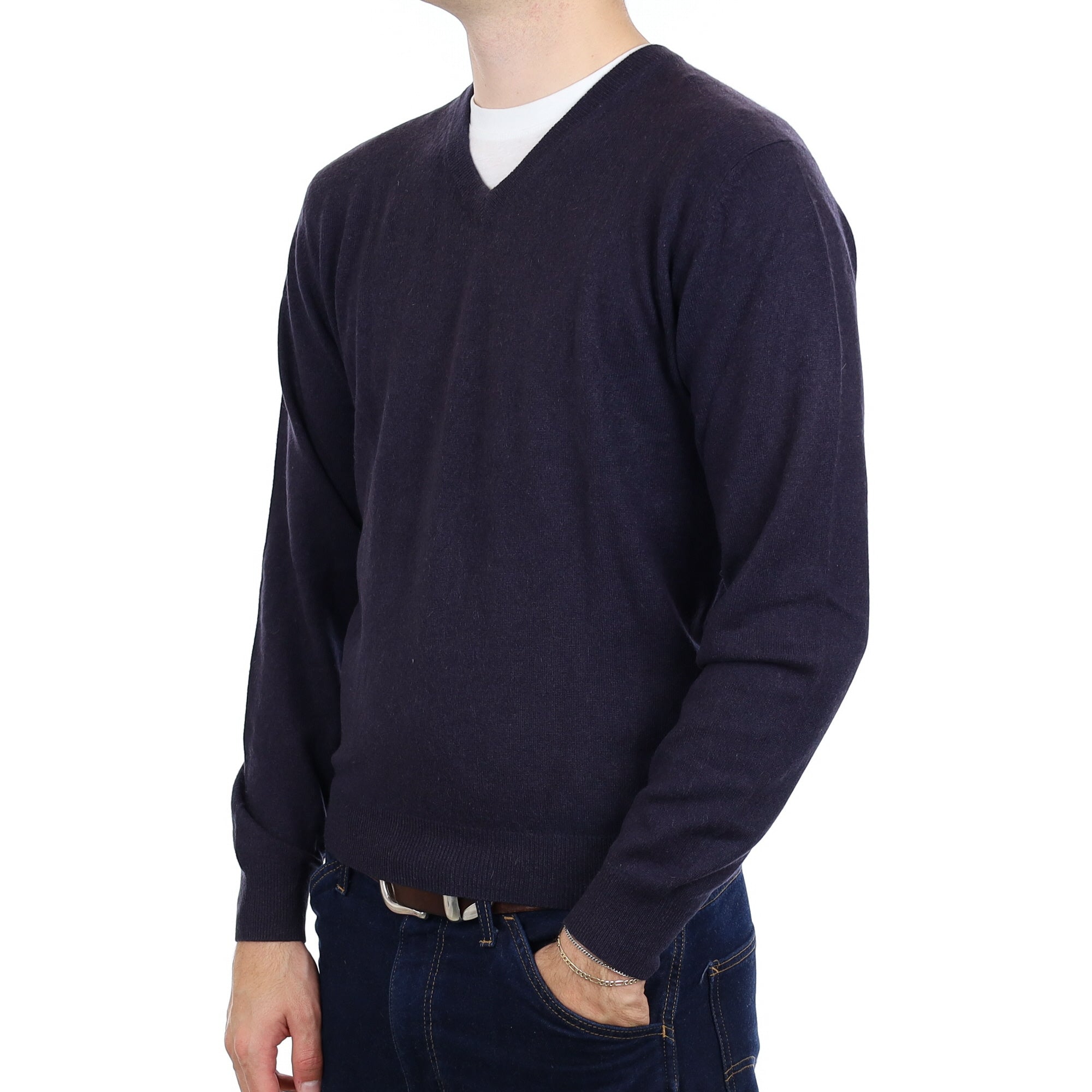 Men's Old Navy Cashmere V Neck Jumper Medium
