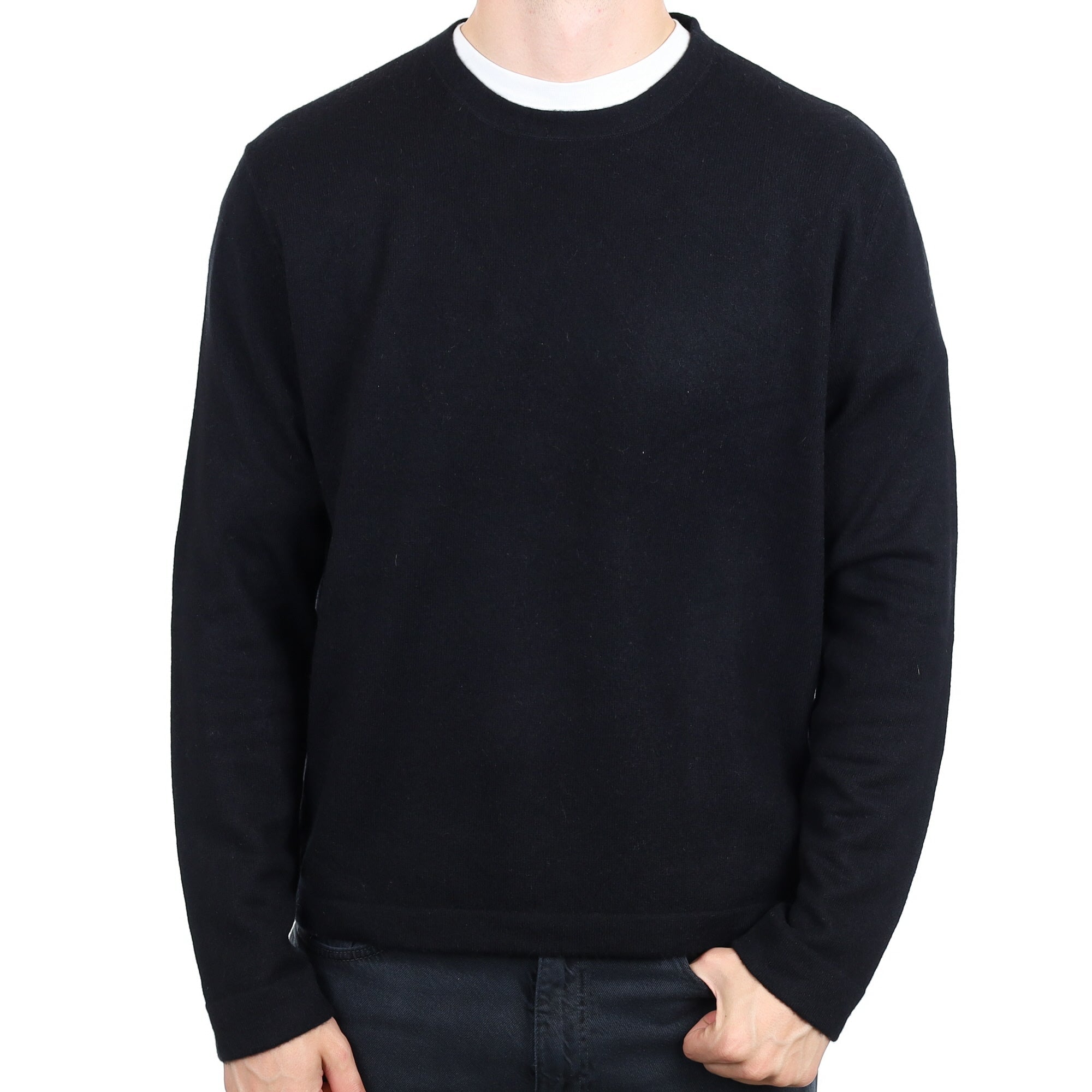Men's Ralph Lauren Black Cashmere Crew Neck Jumper XXL