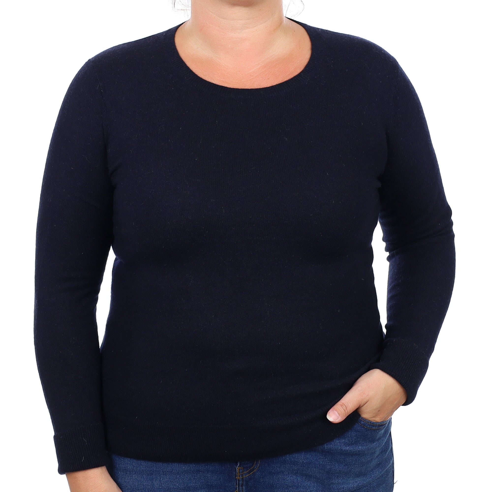 Everlane Black Cashmere Crew Neck Jumper Large