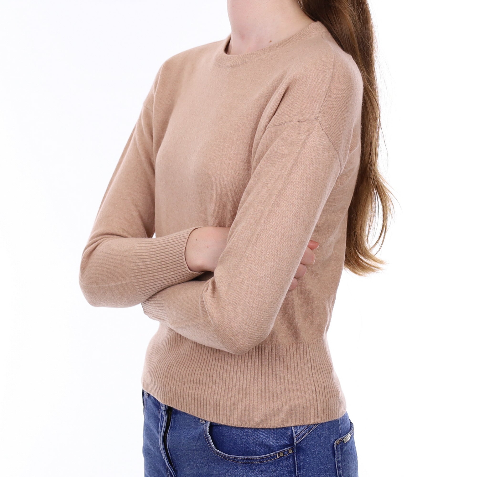 Nude Cashmere Crew Neck Jumper Extra Small