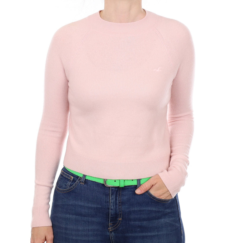Ice Pink Cashmere Turtleneck Jumper Small