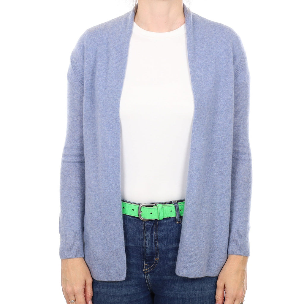 Sky Blue Cashmere Edge to Edge Cardigan Small