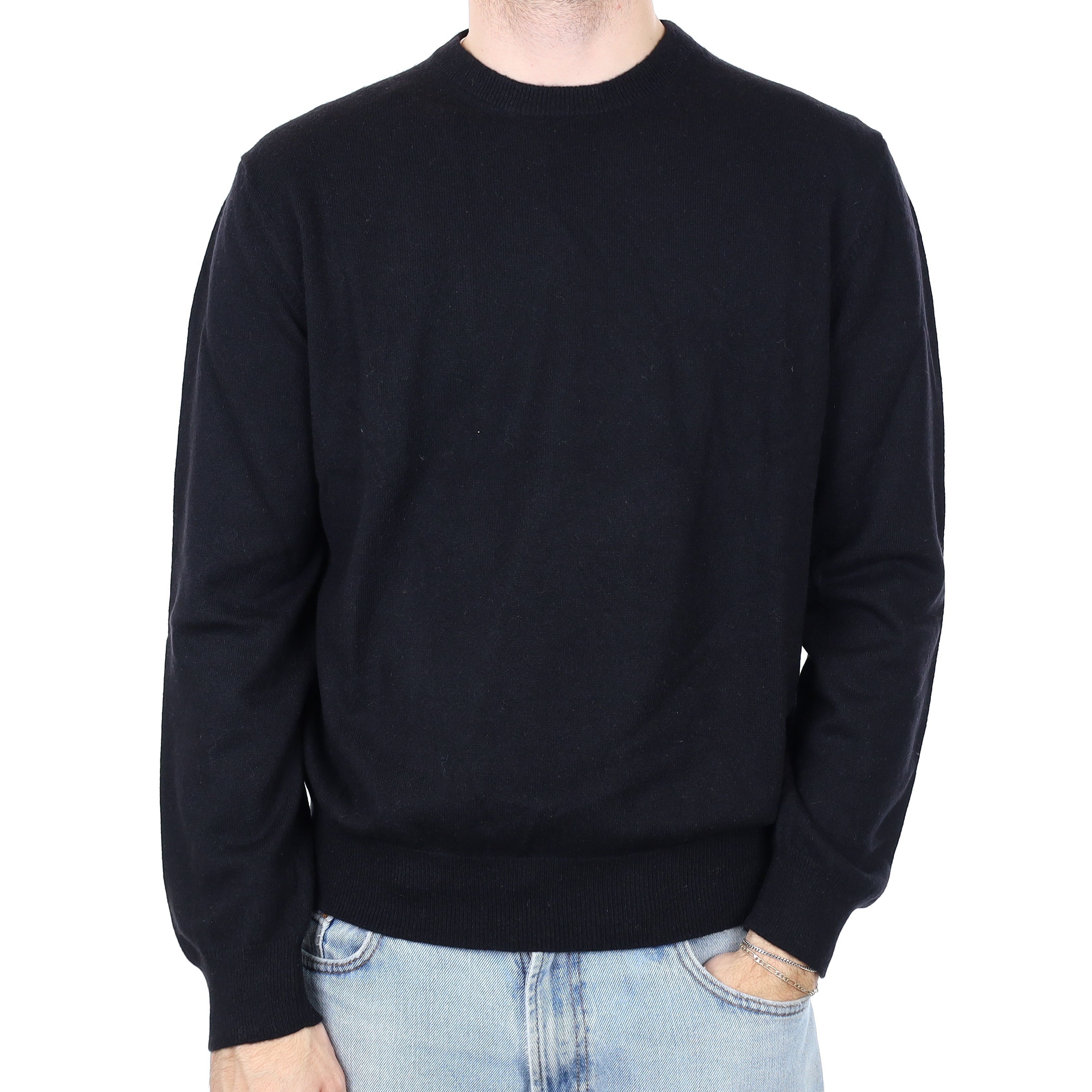 Men's Cashmere Crew Neck Jumper Large