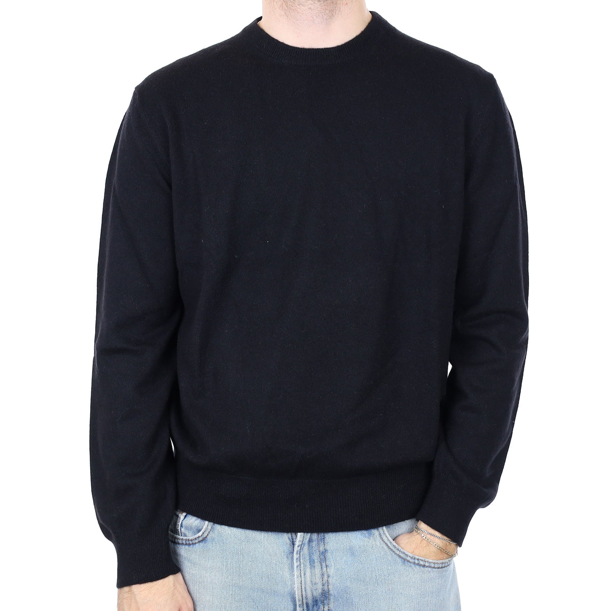 Men's Cashmere Crew Neck Jumper Large