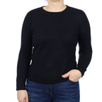 Black Cashmere Crew Neck Jumper Medium
