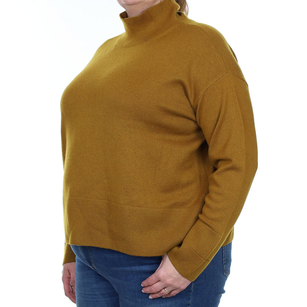 Everlane Golden Brown Cashmere Turtleneck Jumper Extra Large