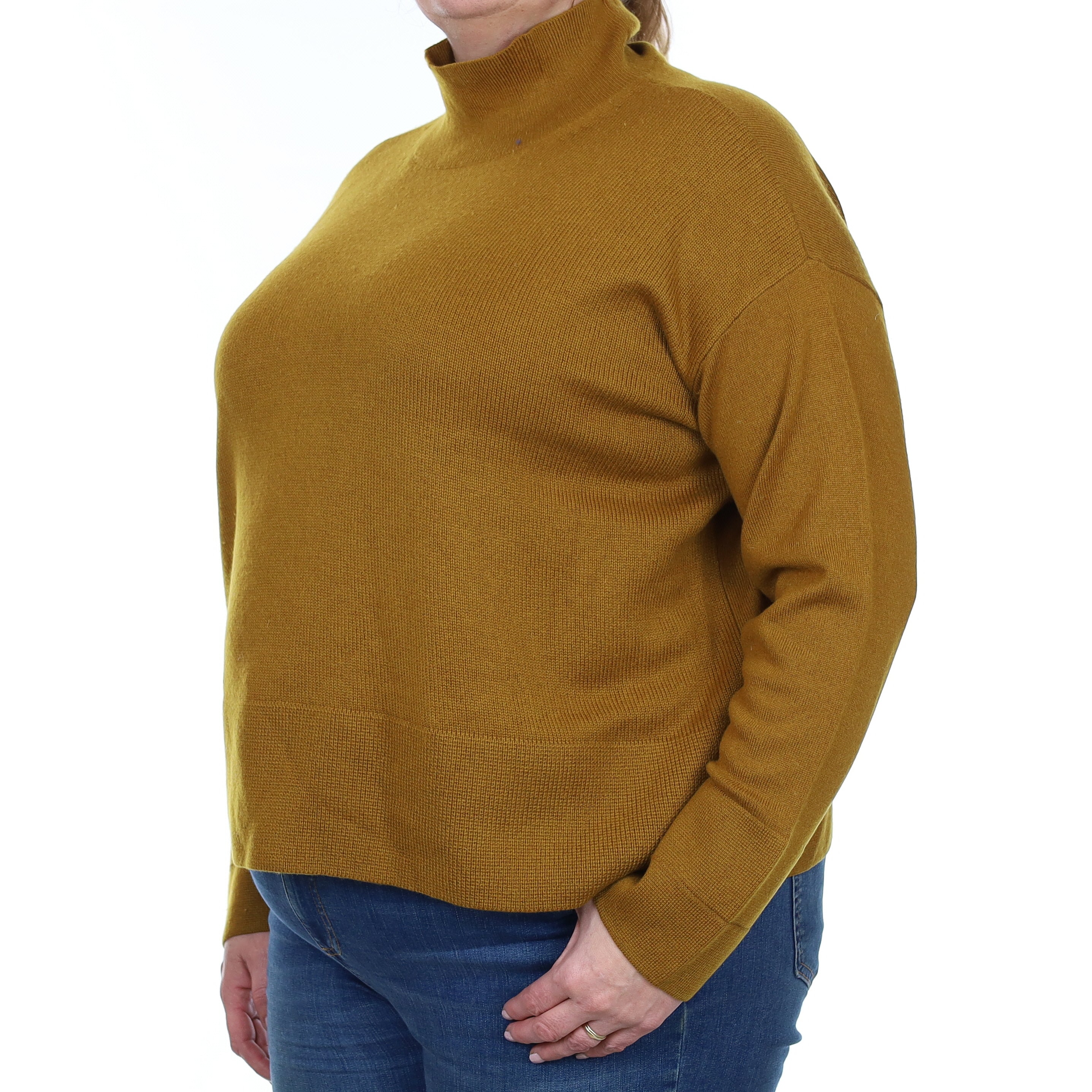 Everlane Golden Brown Cashmere Turtleneck Jumper Extra Large