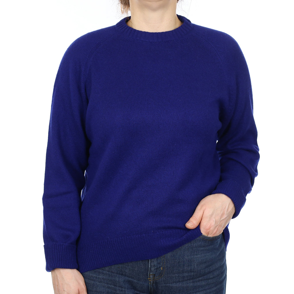 Theory Deep Indigo Blue Cashmere Crew Neck Jumper Medium