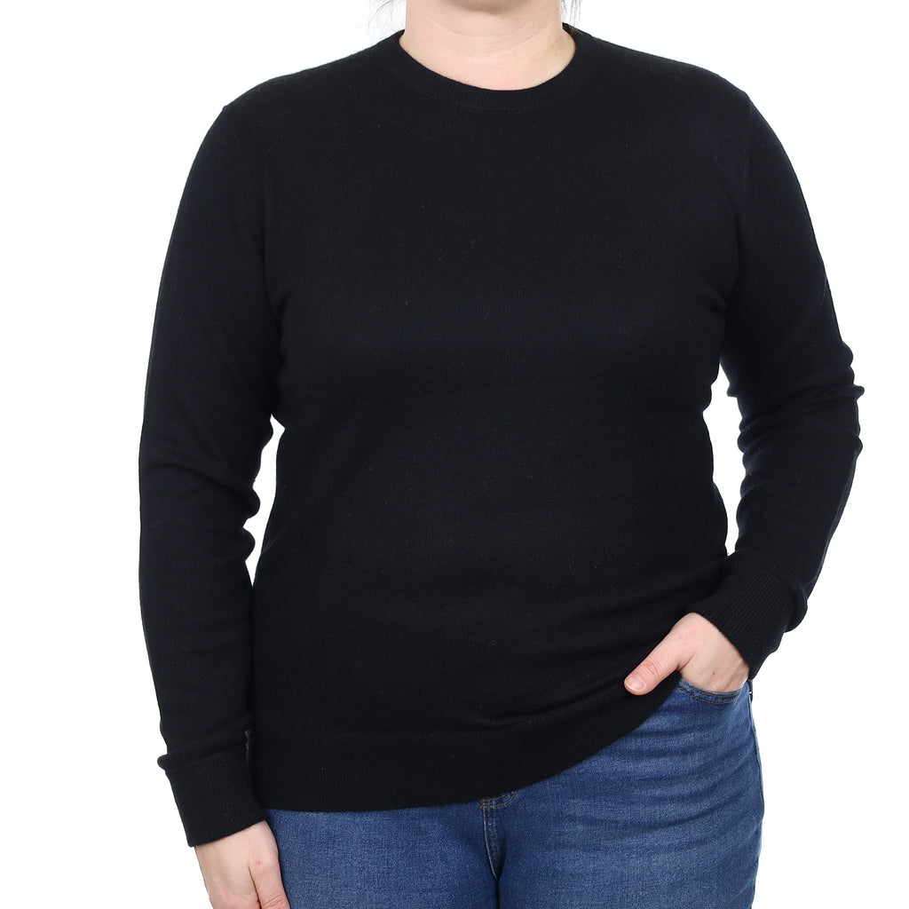 Everlane Black Cashmere Crew Neck Jumper Large