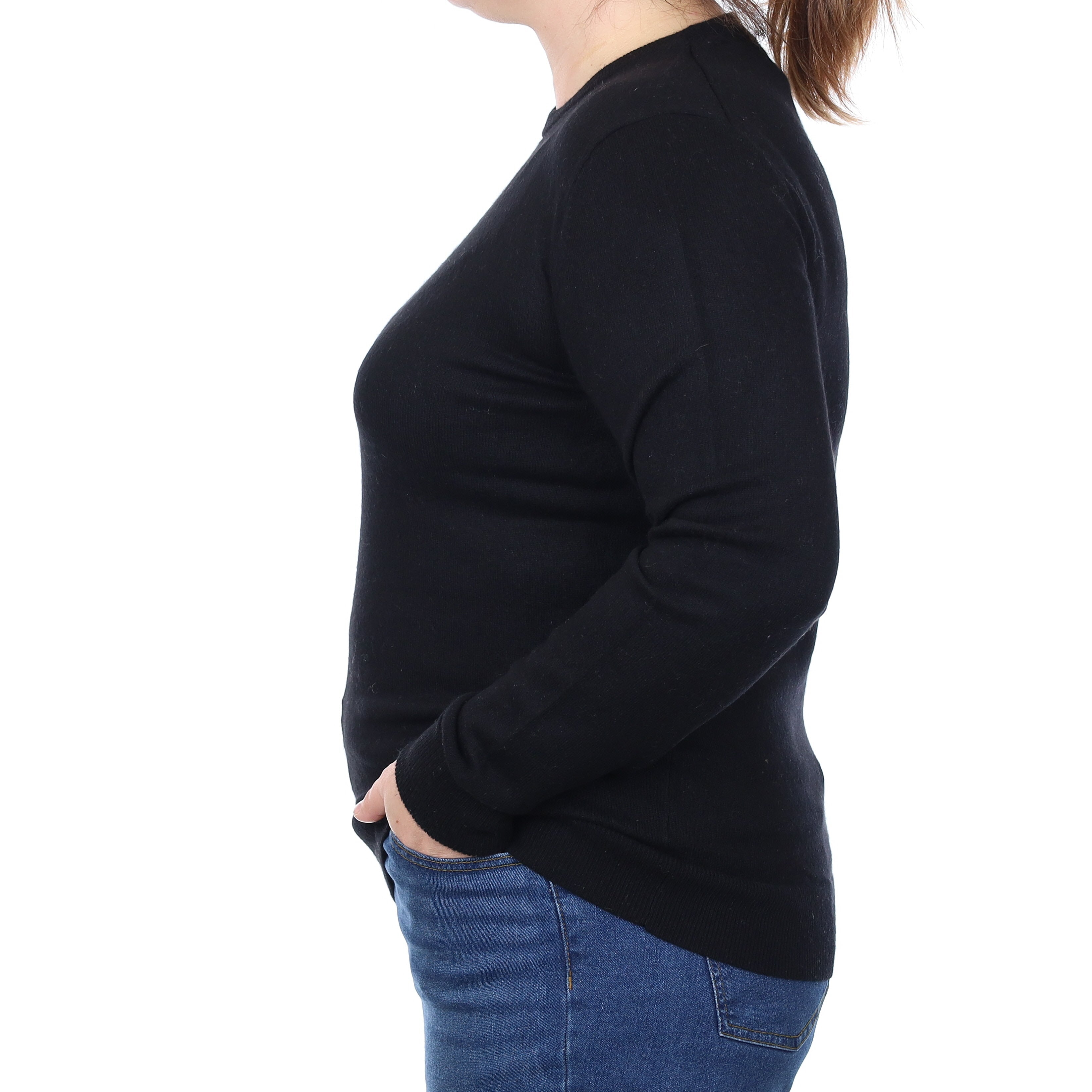 Everlane Black Cashmere Crew Neck Jumper Large