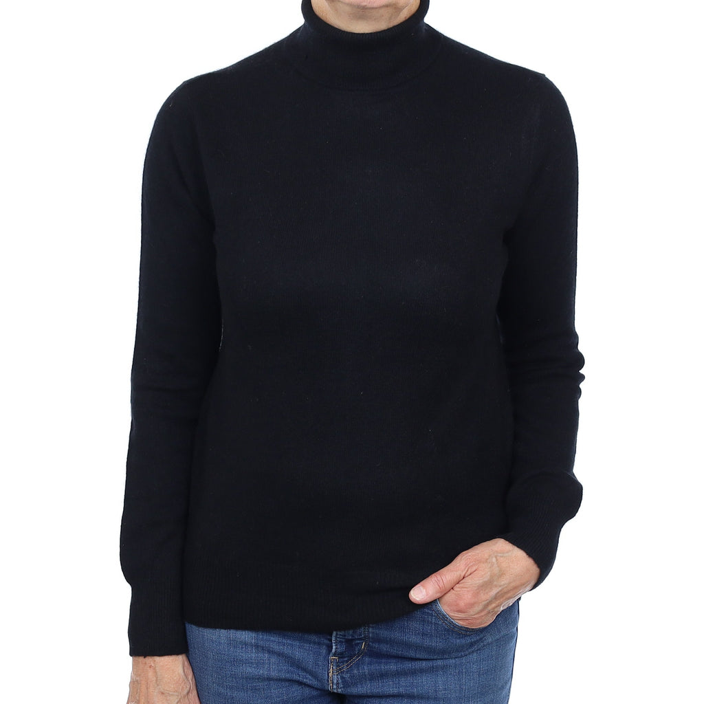 Neiman Marcus Cashmere Polo Neck Jumper Medium