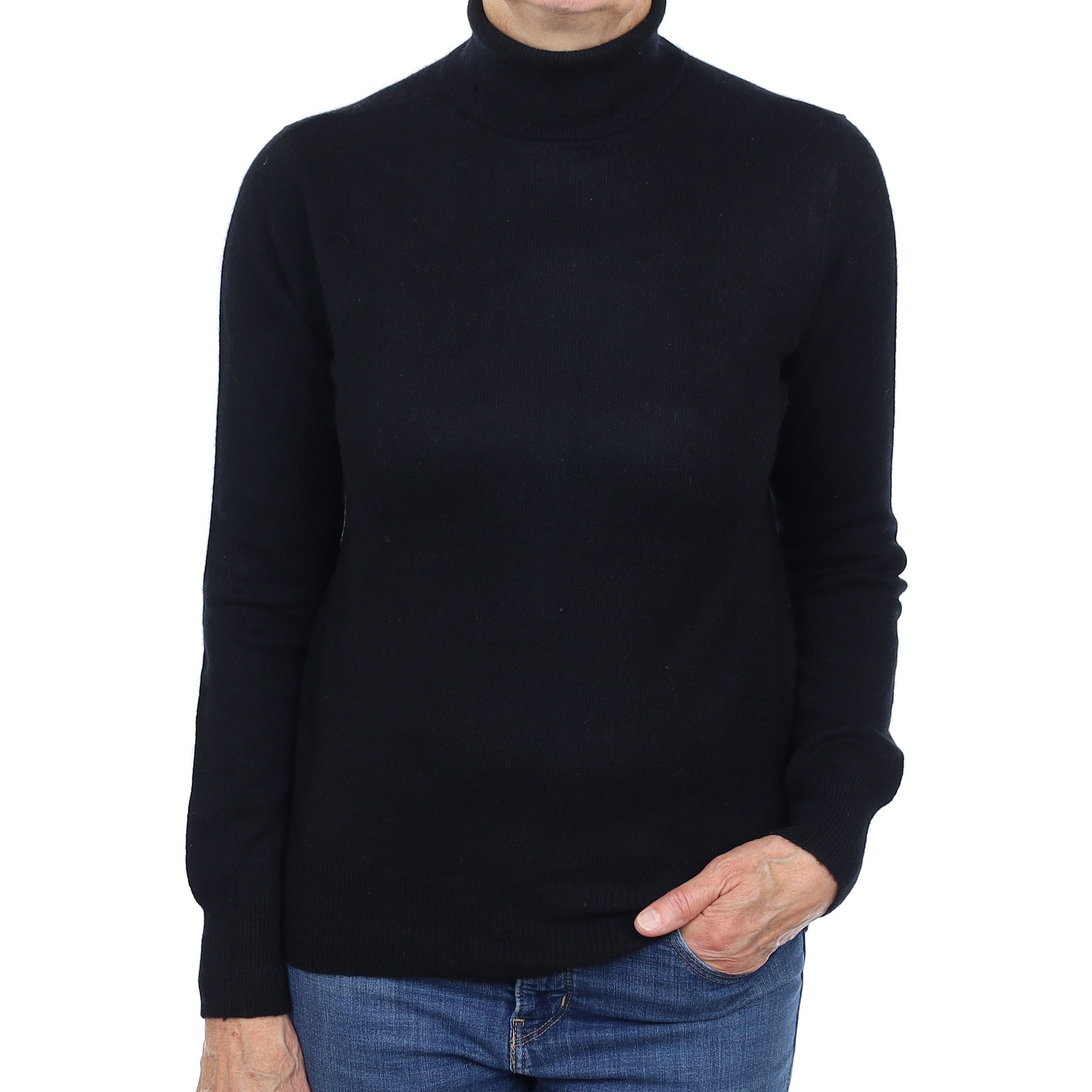Neiman Marcus Cashmere Polo Neck Jumper Medium