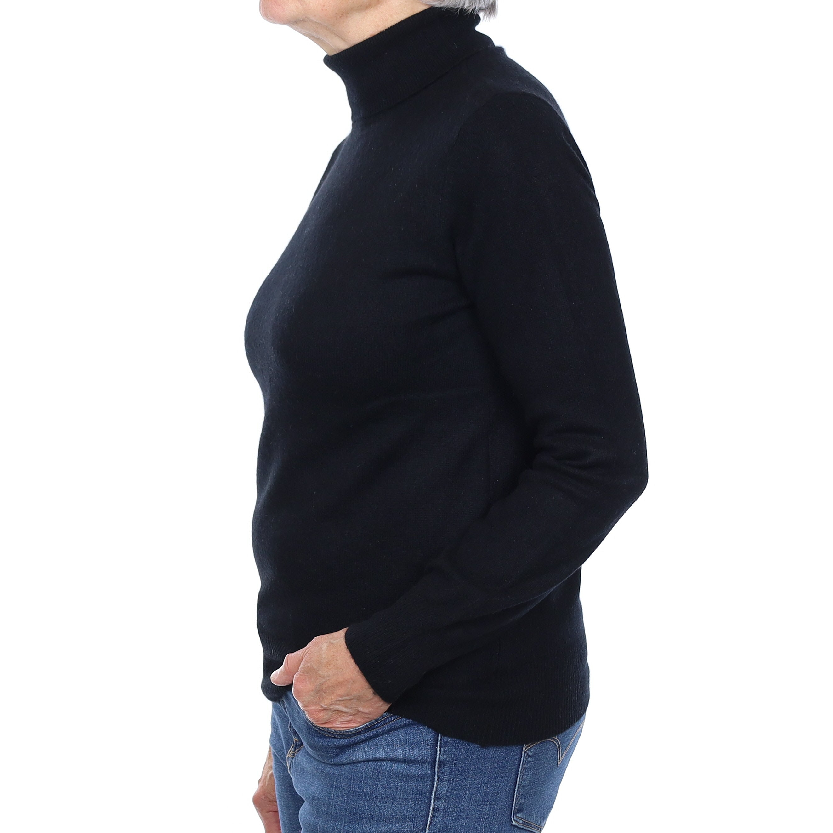 Neiman Marcus Cashmere Polo Neck Jumper Medium