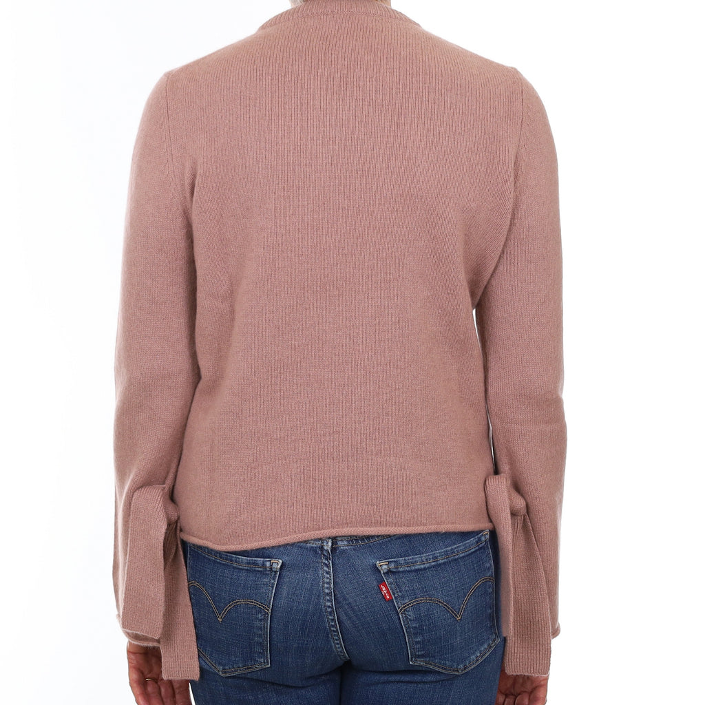 Faded Heather Purple Chunky Cashmere Crew Neck Jumper Medium