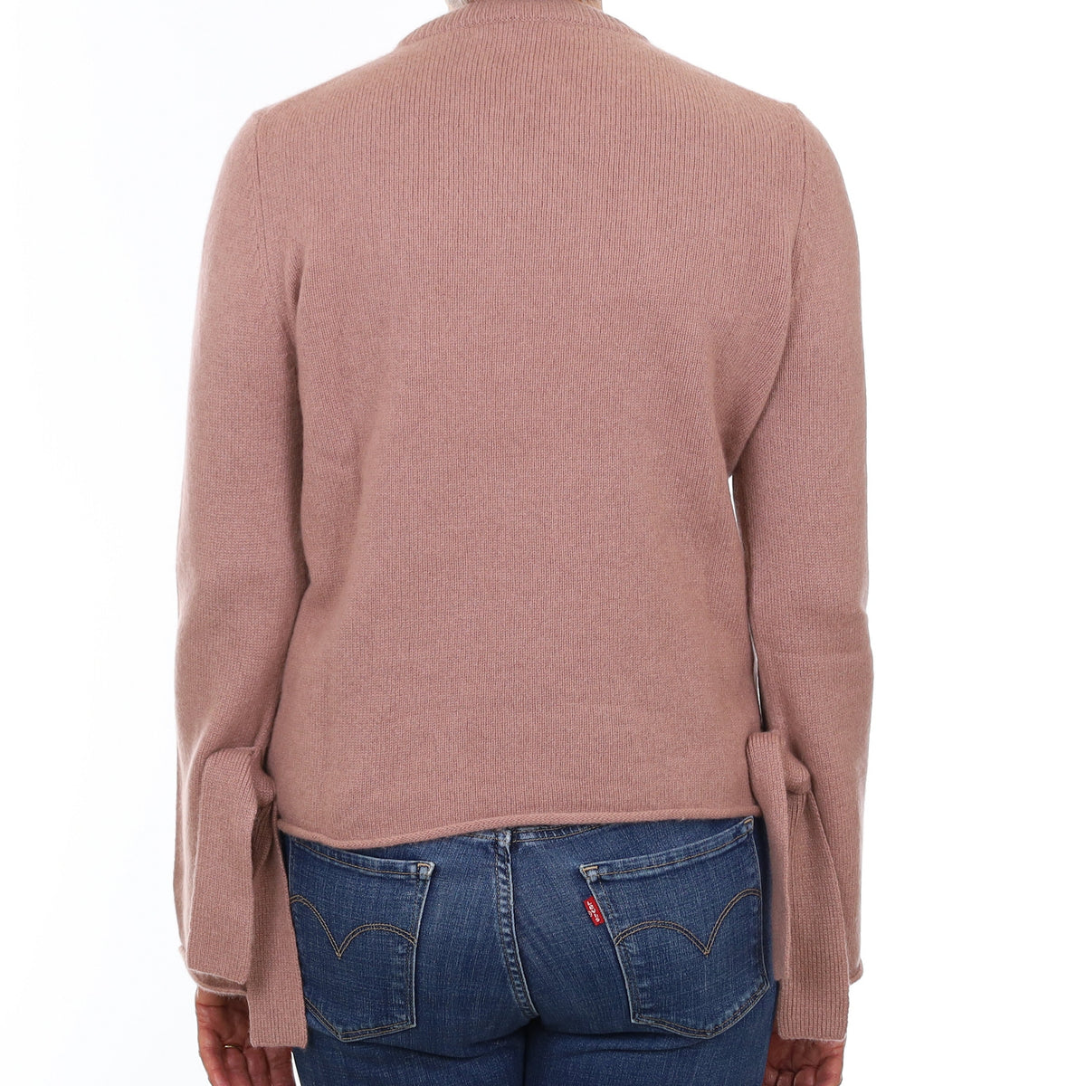 Faded Heather Purple Chunky Cashmere Crew Neck Jumper Medium