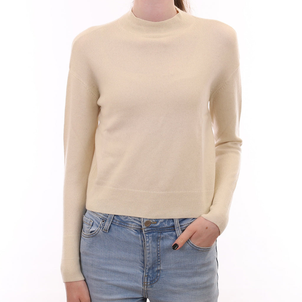 Everlane Ivory Cashmere Turtleneck Jumper Extra Small