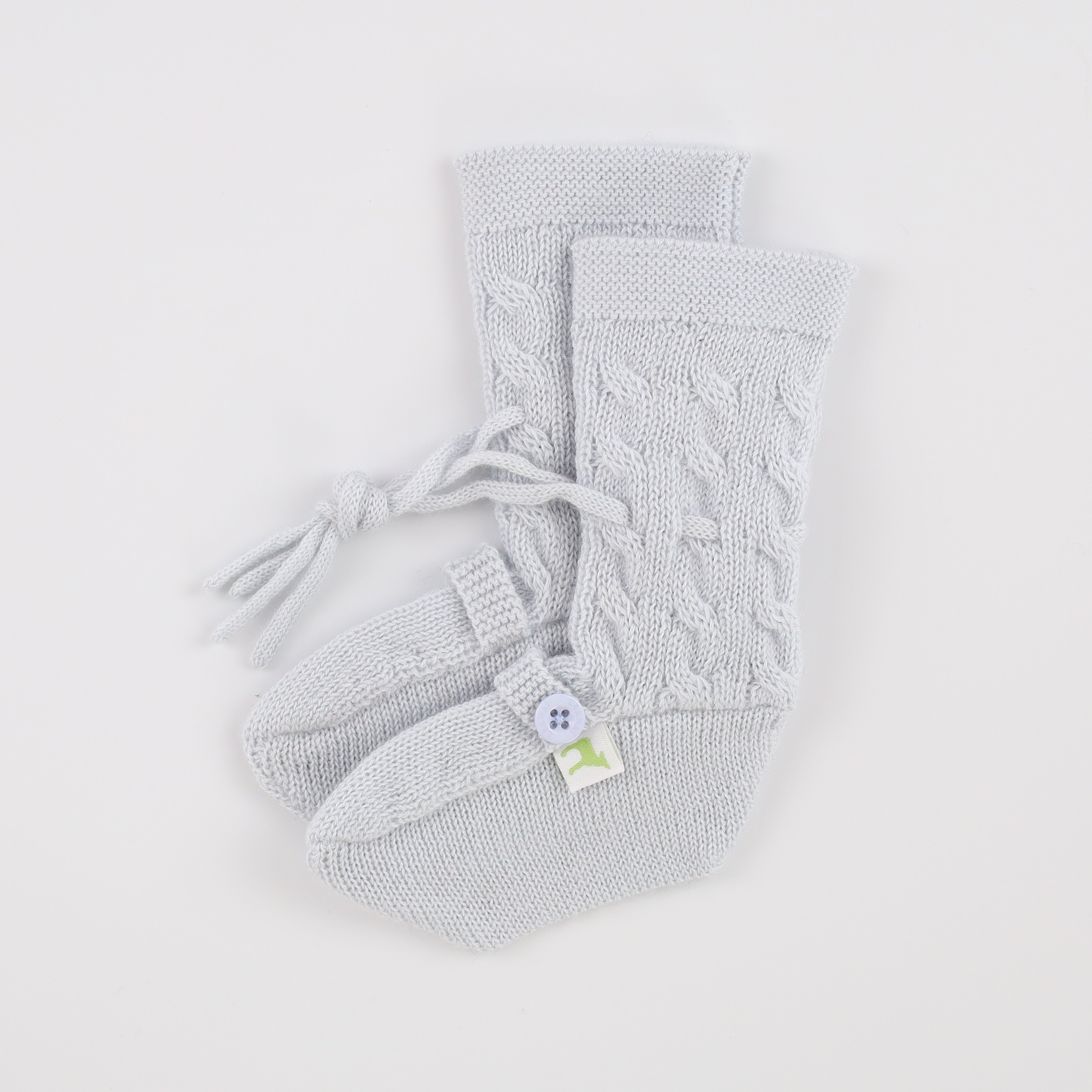 Brand New Ice Blue Cashmere Baby Booties 0-6 Months