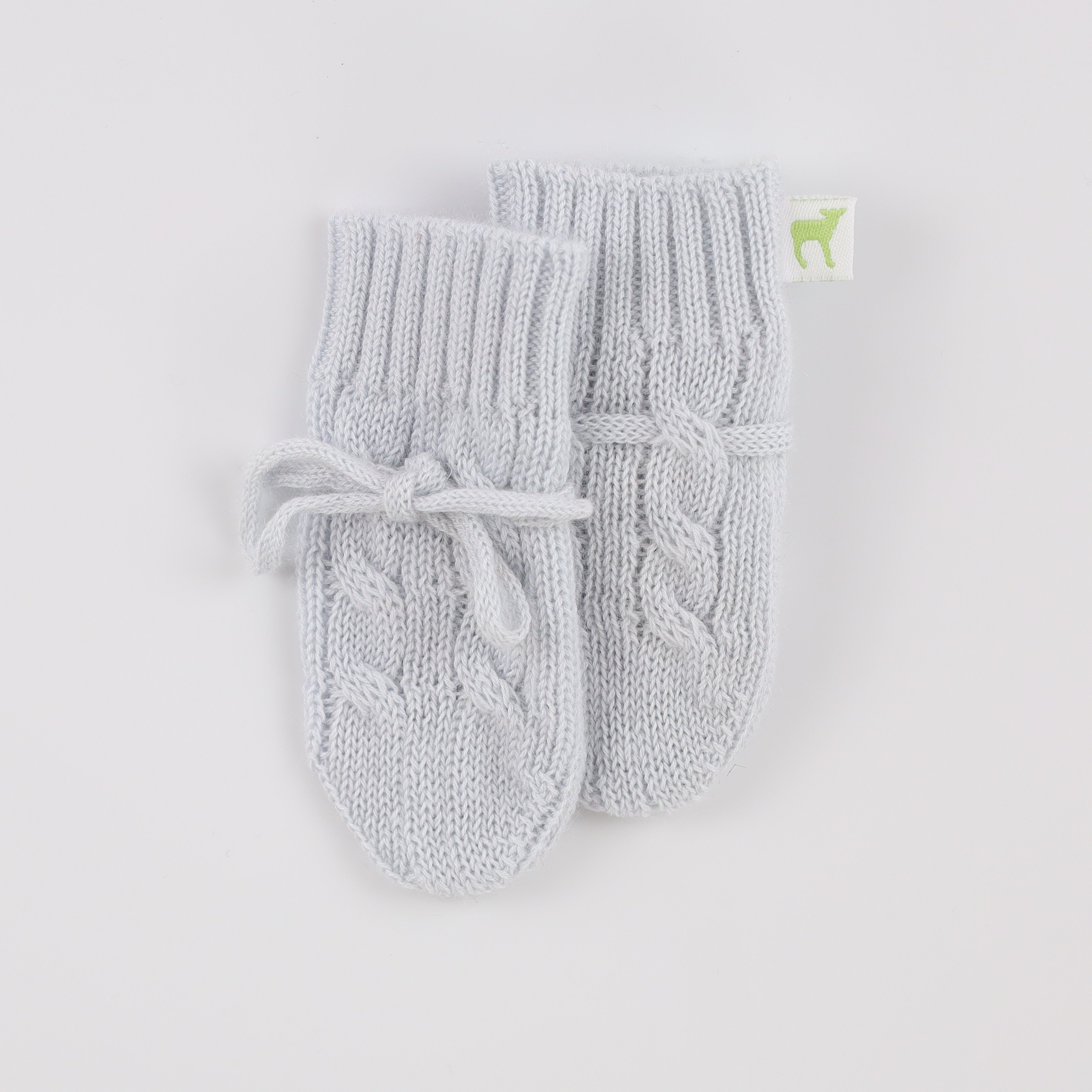 Brand New Ice Blue Cashmere Baby Mittens Newborn