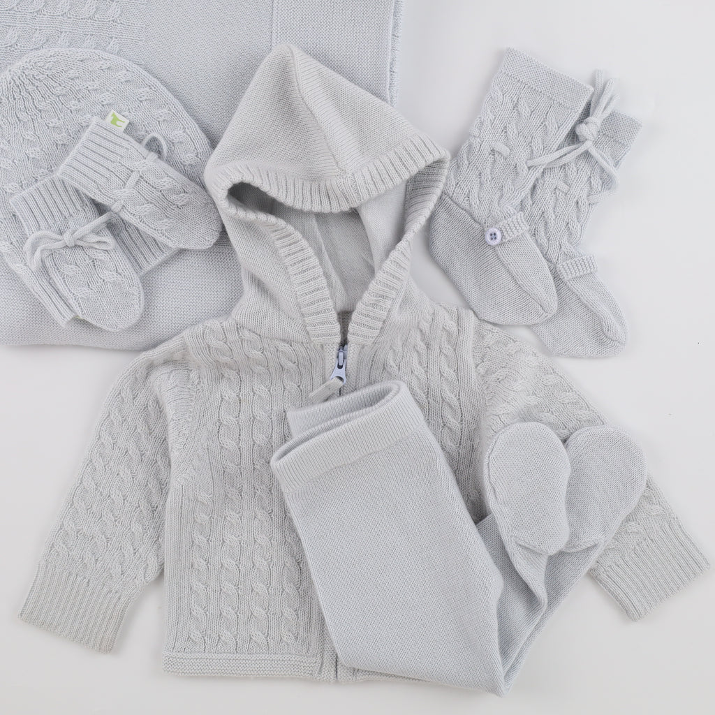 Brand New Ice Blue Cashmere Baby Trousers 6-9 Months