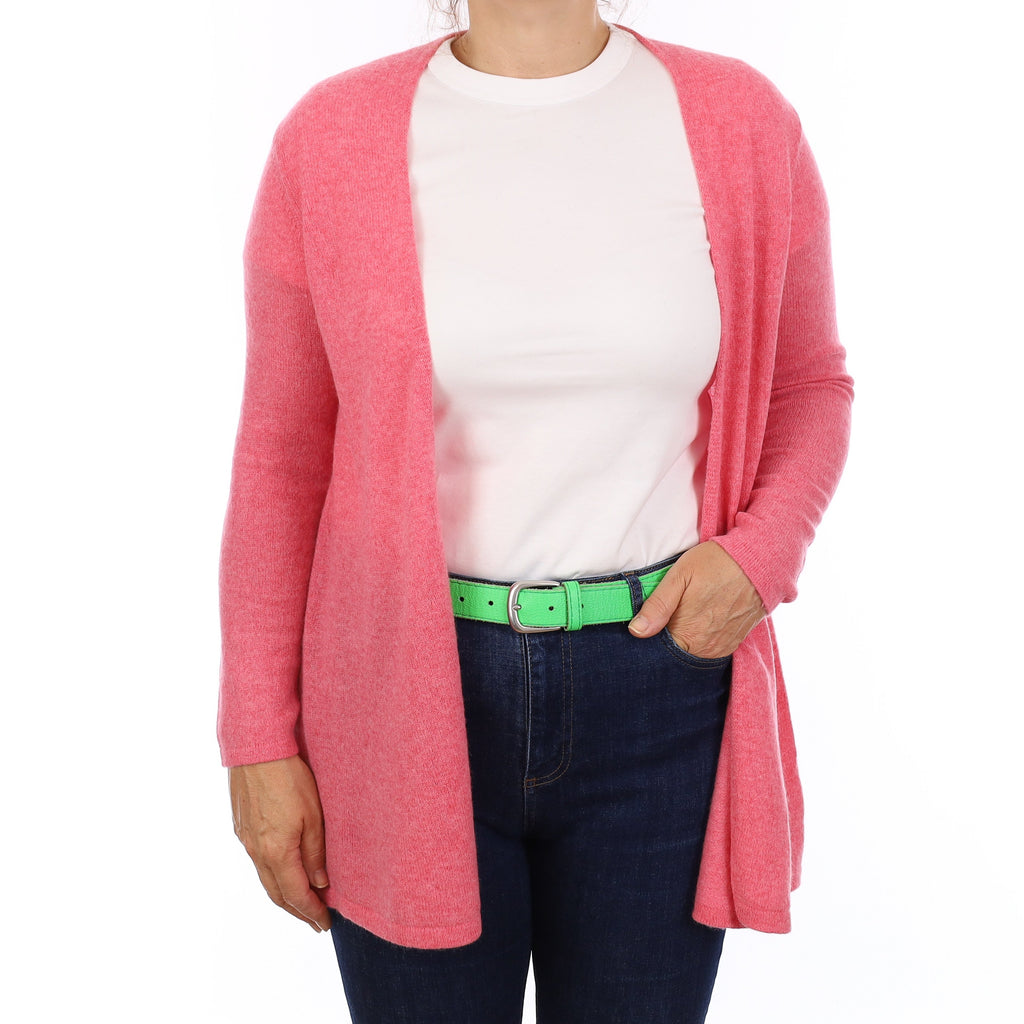 Pale Rose Cashmere Edge to Edge Cardigan Medium