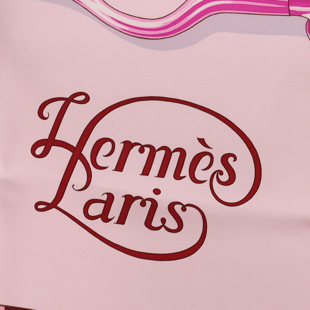 Pristine Boxed Hermès Grand Manège Detail Silk Scarf