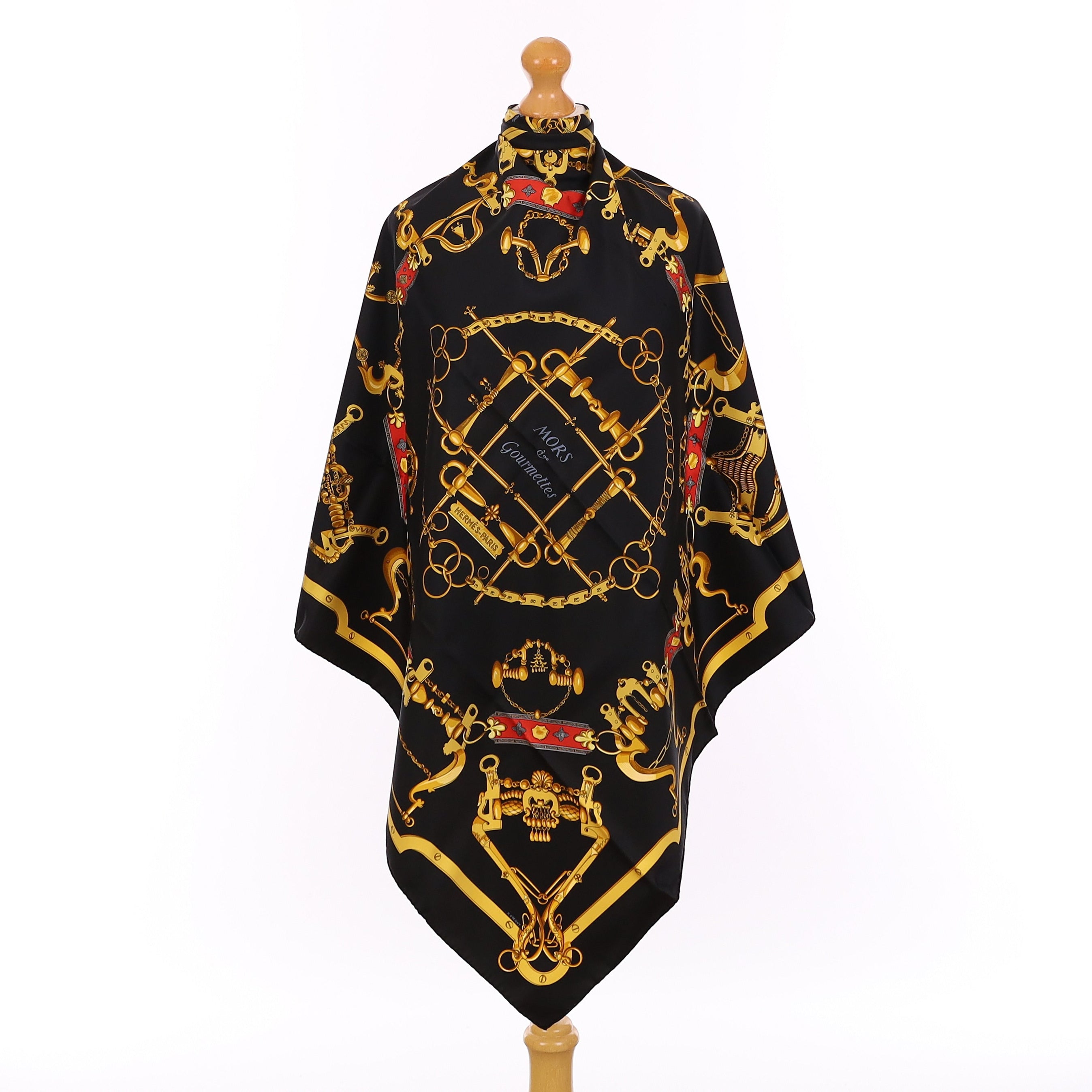 Brand New Boxed Hermès Mors Et Gourmettes Silk Scarf