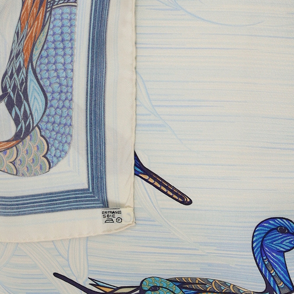 Pristine Hermès La Mare aux Canards Silk Scarf
