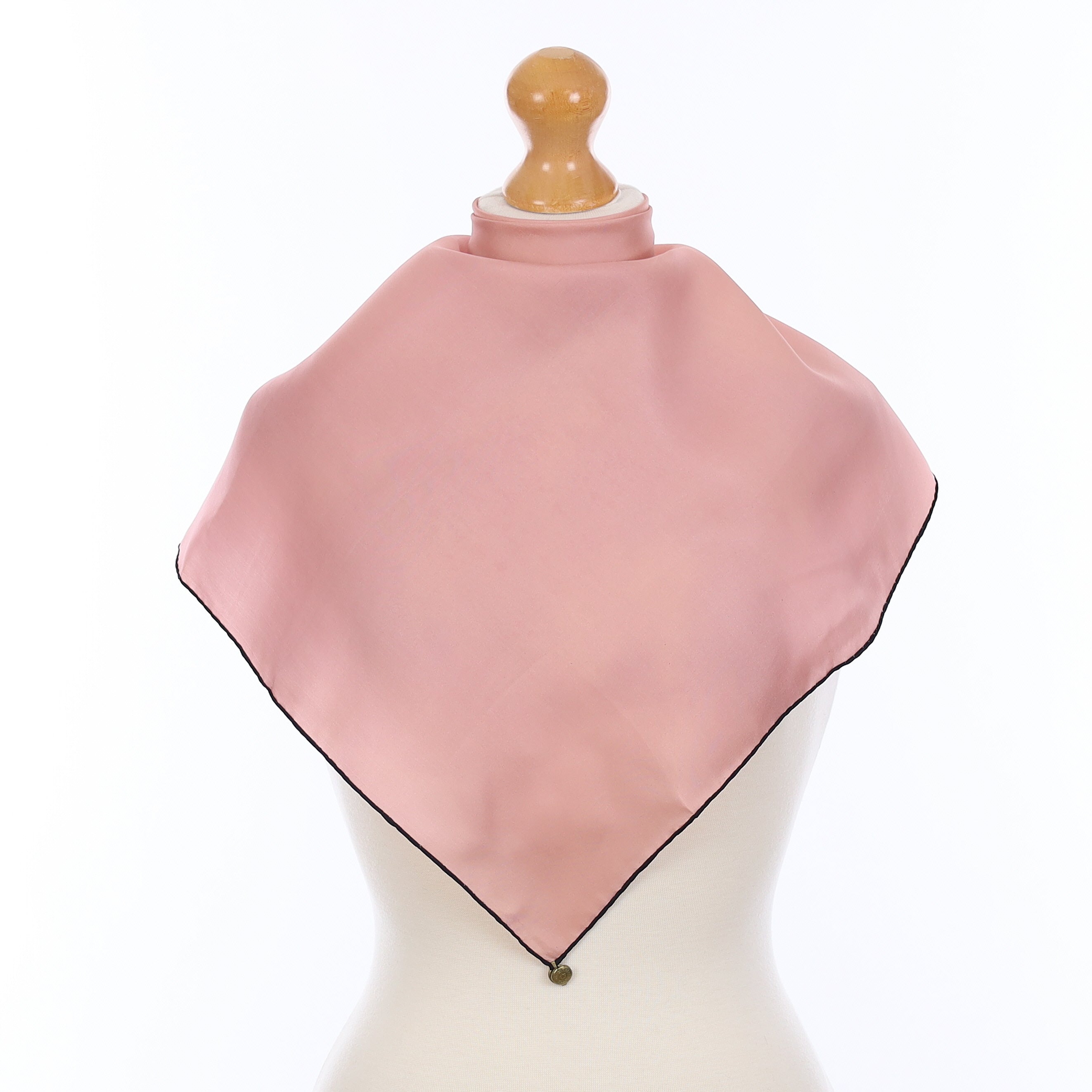 Pristine Dusky Pink Vintage Silk Scarf