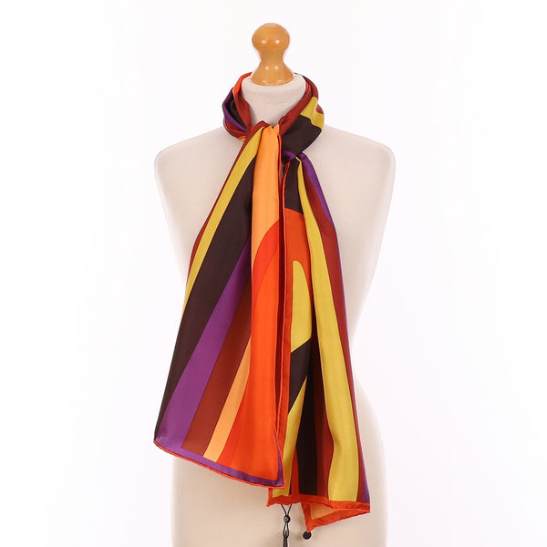 Brand New Fraas Bold Colour Silk Scarf
