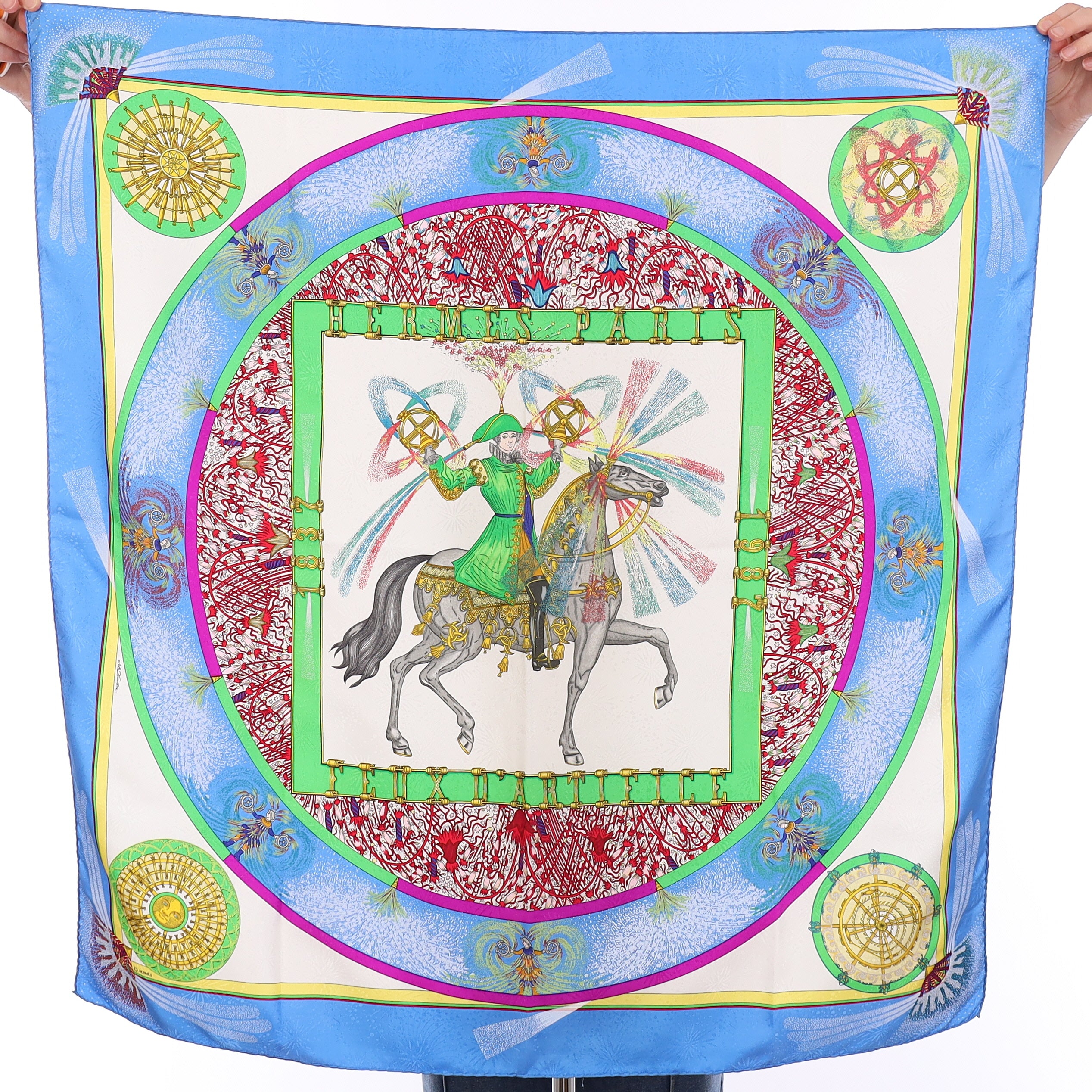 Hermès Feux D'Artifice Silk Scarf