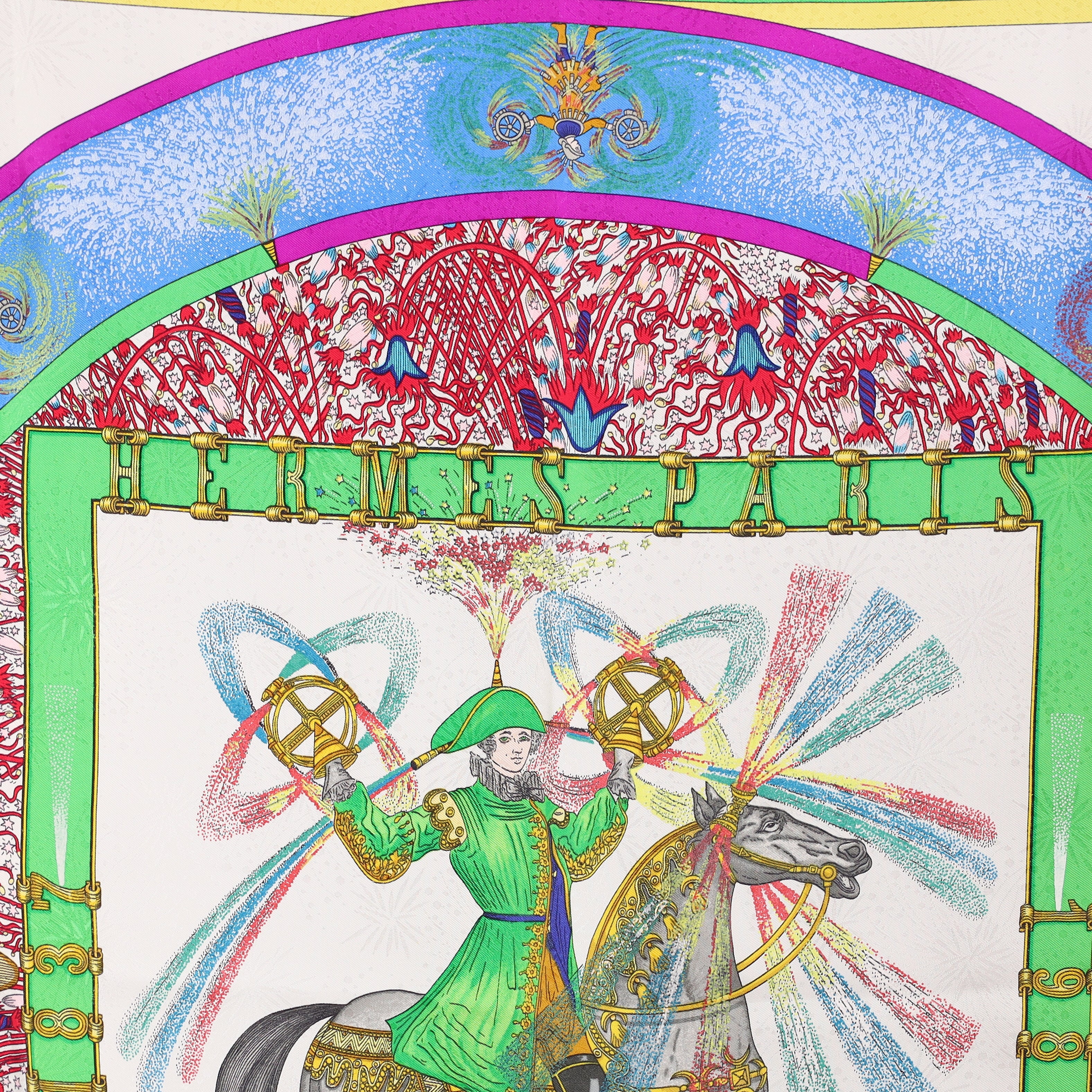 Hermès Feux D'Artifice Silk Scarf