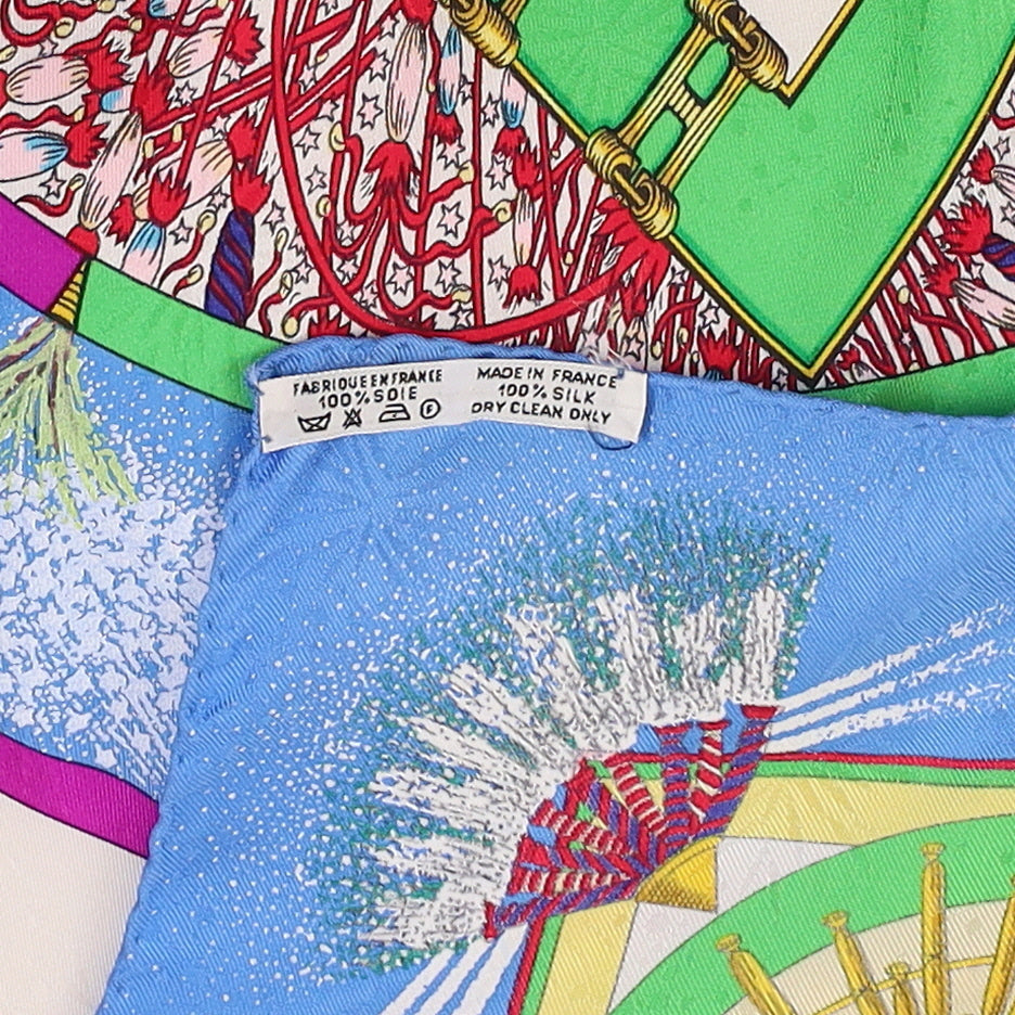 Hermès Feux D'Artifice Silk Scarf