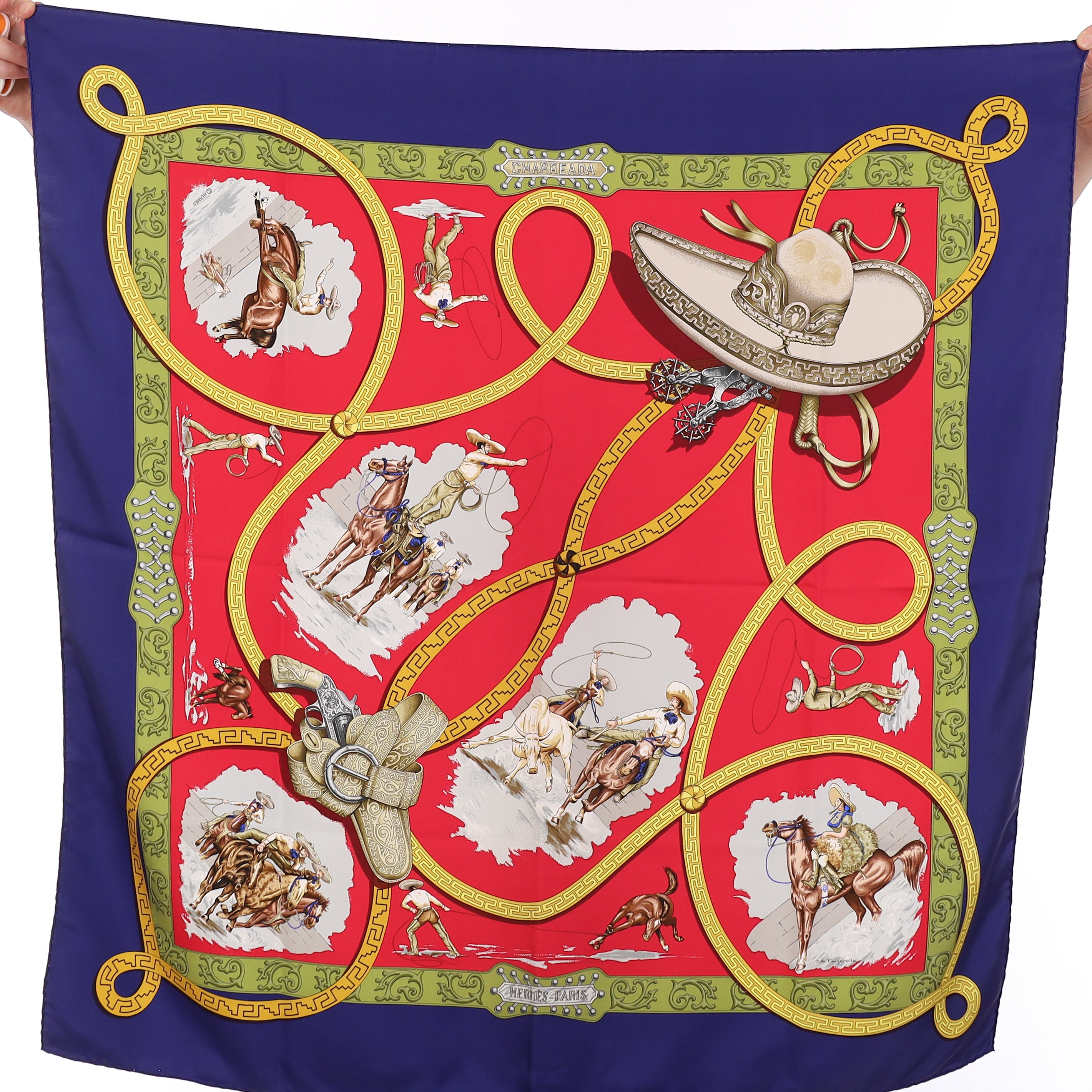 Hermès Charreada Silk Scarf