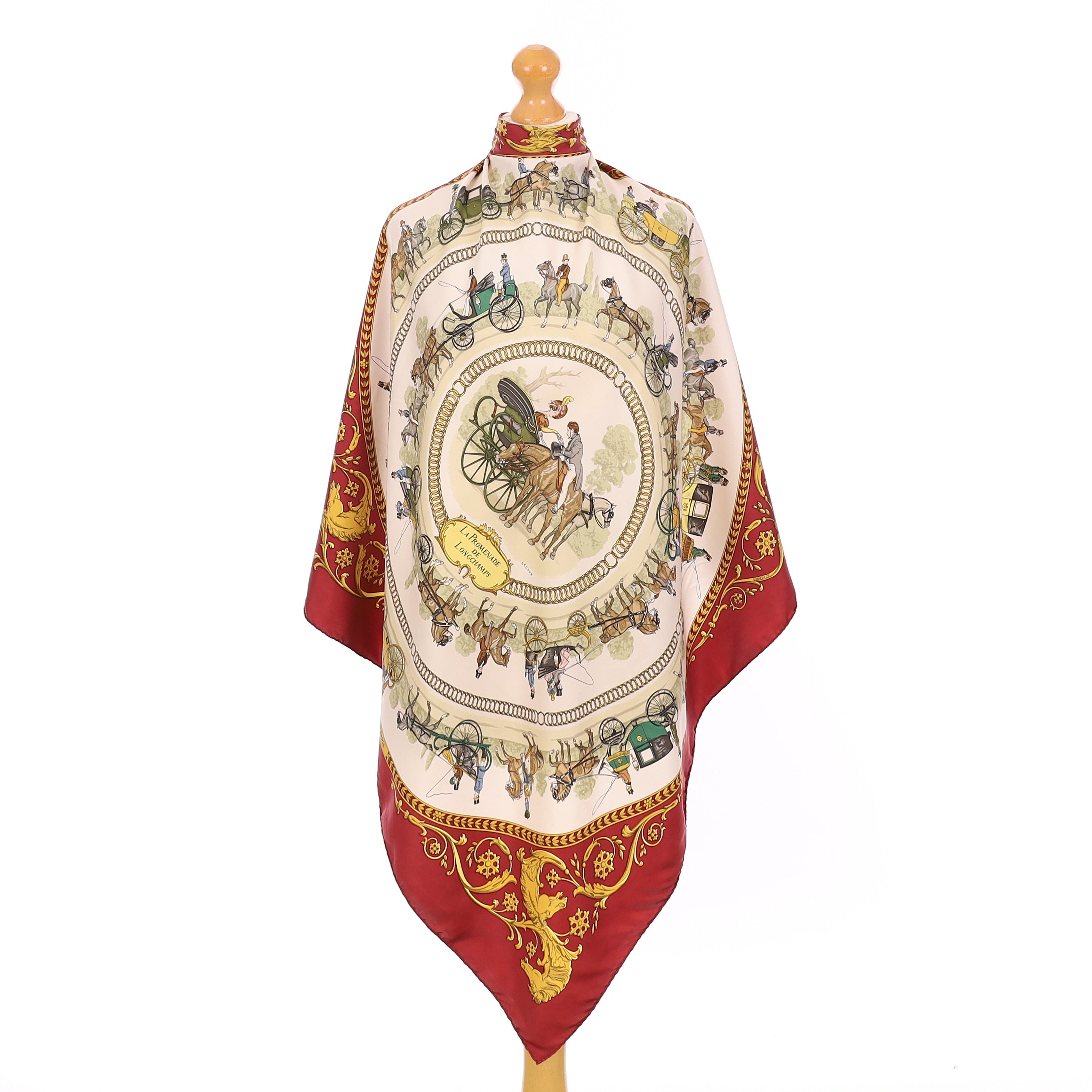 Hermès La Promenade de Longchamps Silk Scarf