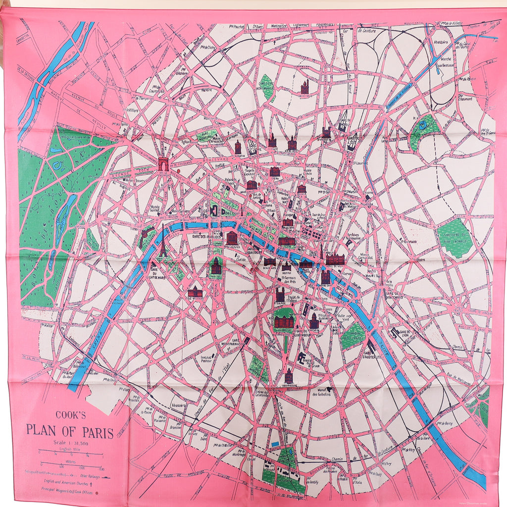 Brand New Paris Silk Scarf